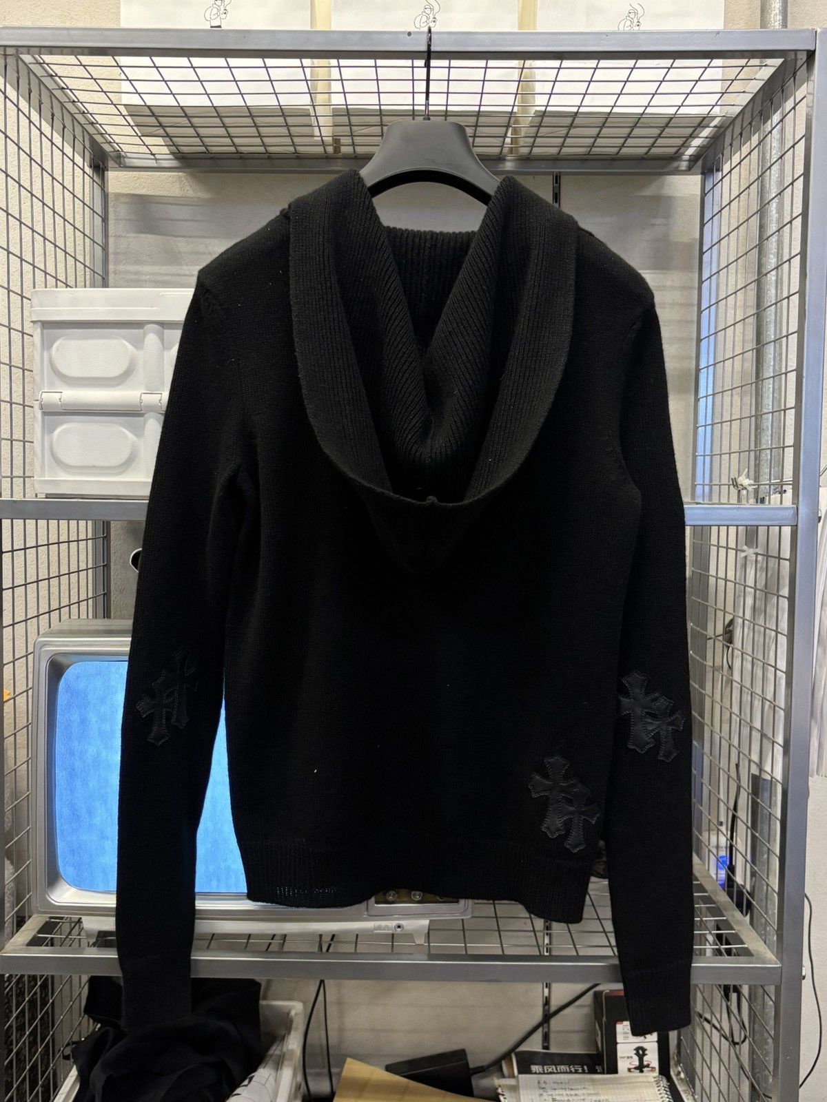 Chrome Hearts chrome hearts cross patches cashmere sweater Size US XS / EU 42 / 0 - 2 Thumbnail