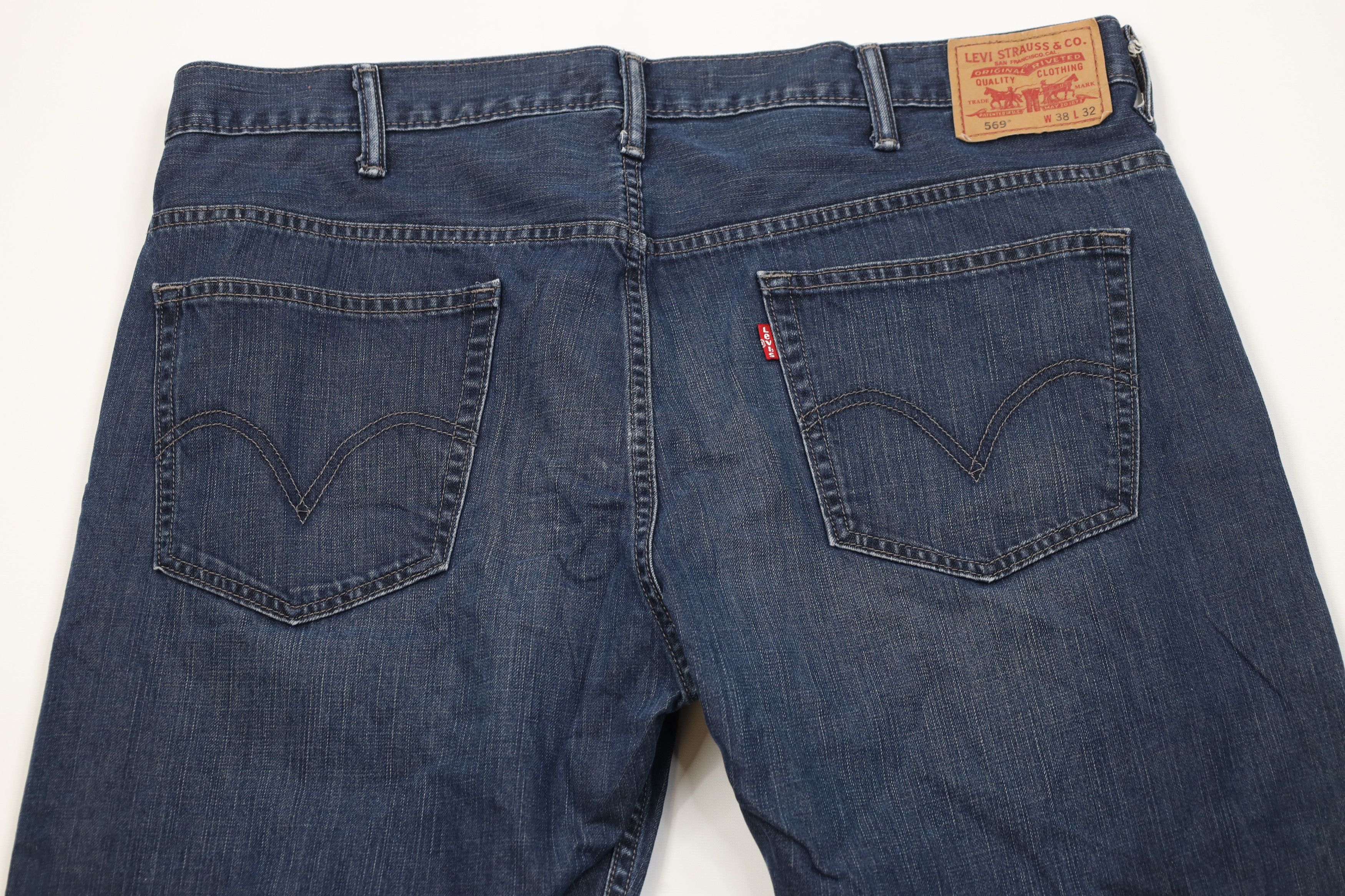 Levi's Vintage Y2K Levis 569 Wide Leg Denim Jeans Blue Cotton Size US 38 / EU 54 - 11 Thumbnail