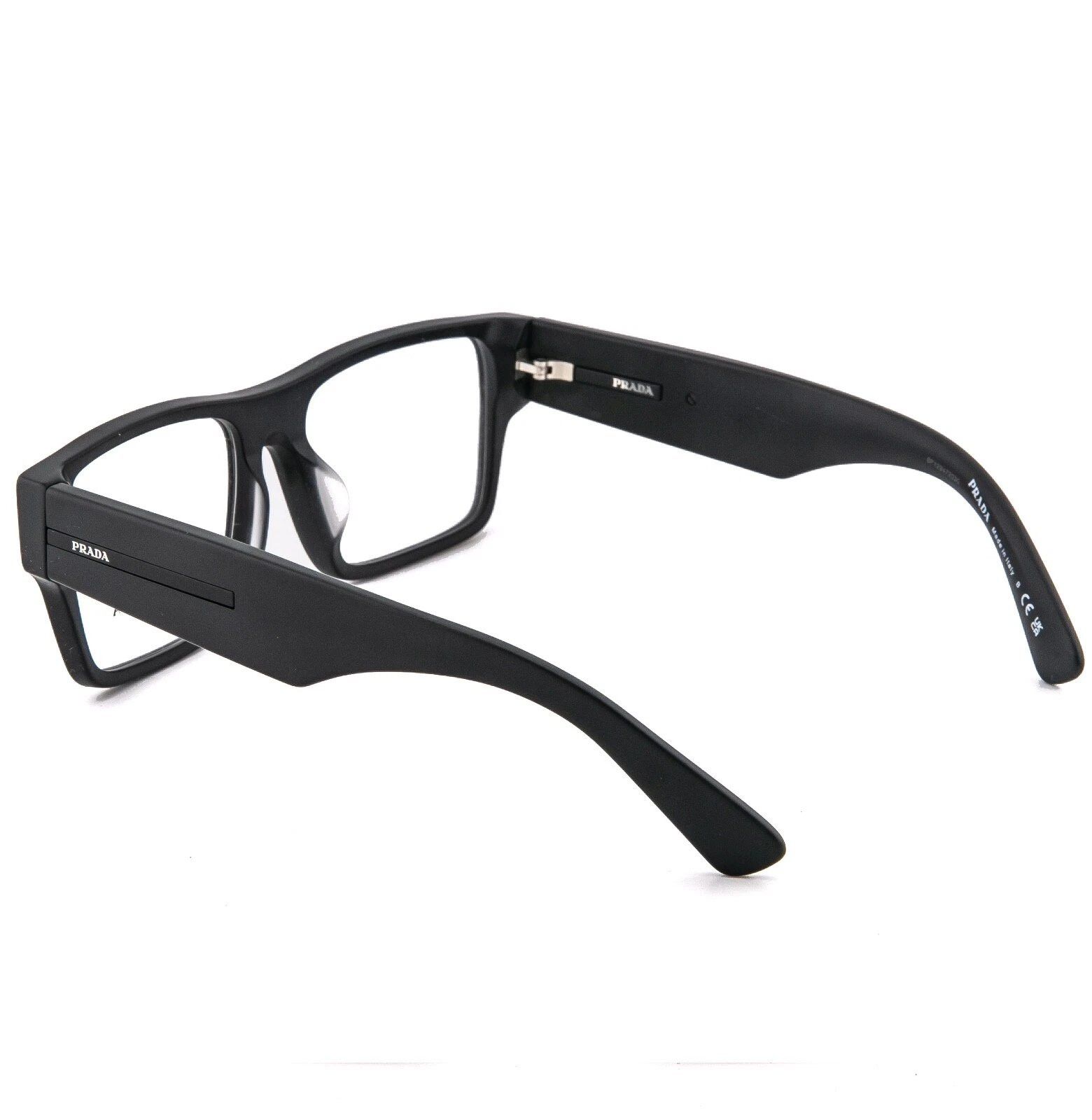 Prada PRADA SYMBOLE PRA08V Matte Black Logo Bold Eyeglass A08V A08 Size ONE SIZE - 5 Thumbnail