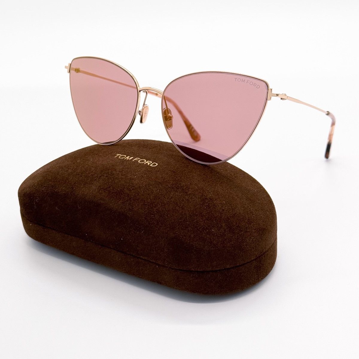 image of New Tom Ford Anais-02 Tf1005 28Z Women Sunglasses Ft1005/s in Gold
