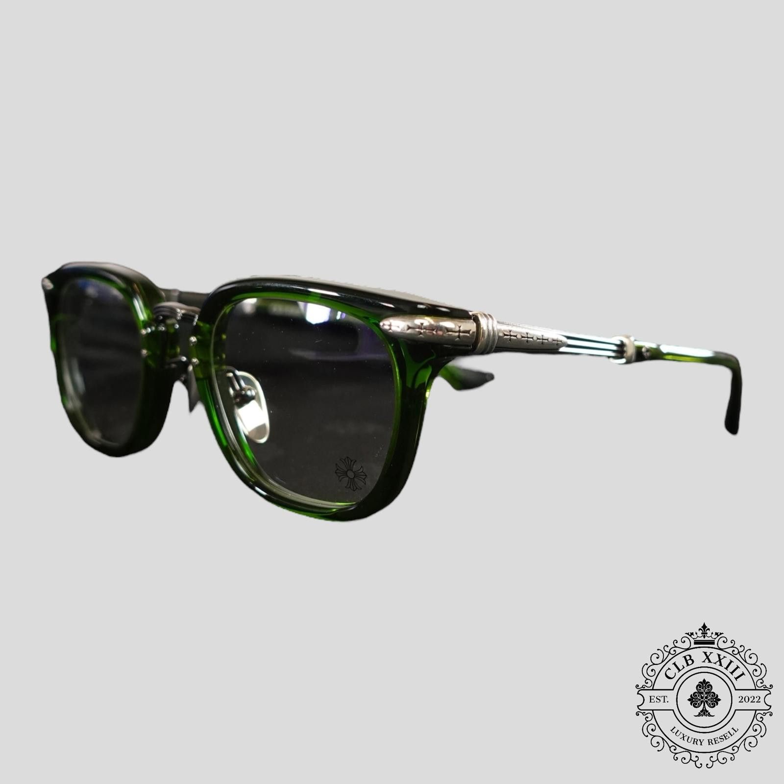 Chrome Hearts Chrome Hearts Tittansluvr Glasses in Green Size ONE SIZE - 1 Thumbnail