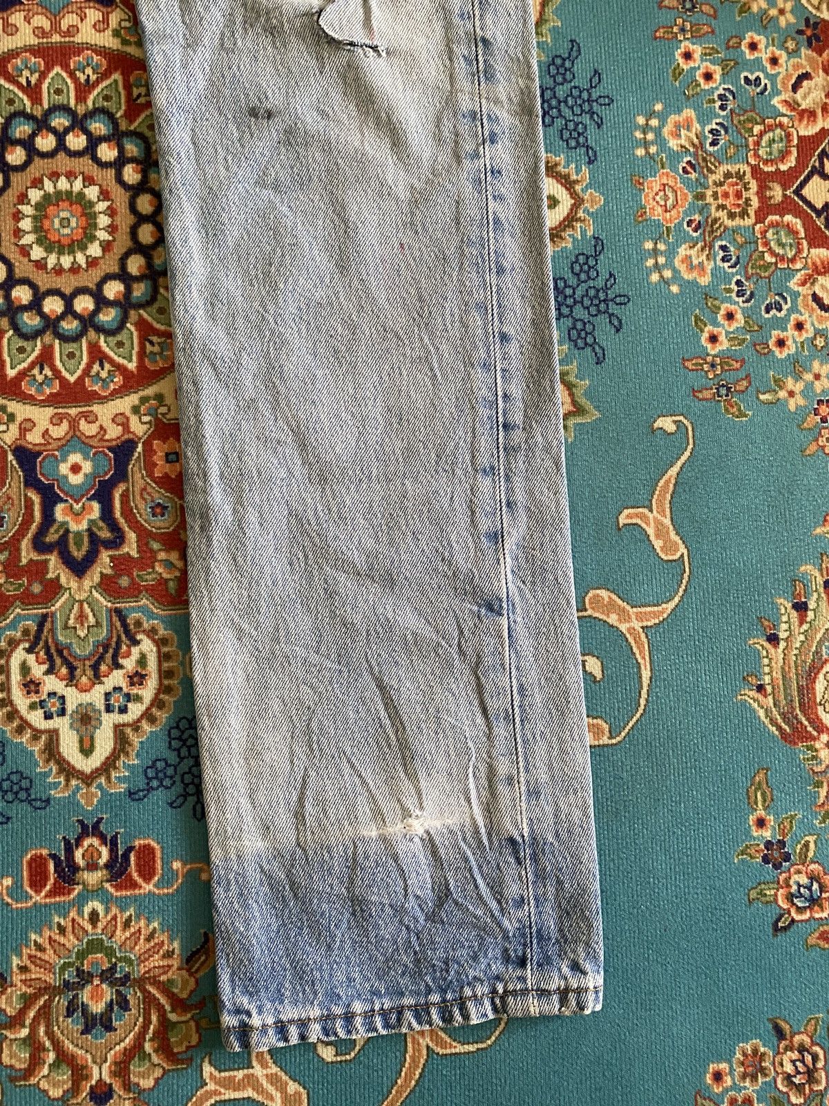 Levi's Vintage 90s Levi’s 501 Distressed Denim Size US 26 / EU 42 - 6 Thumbnail