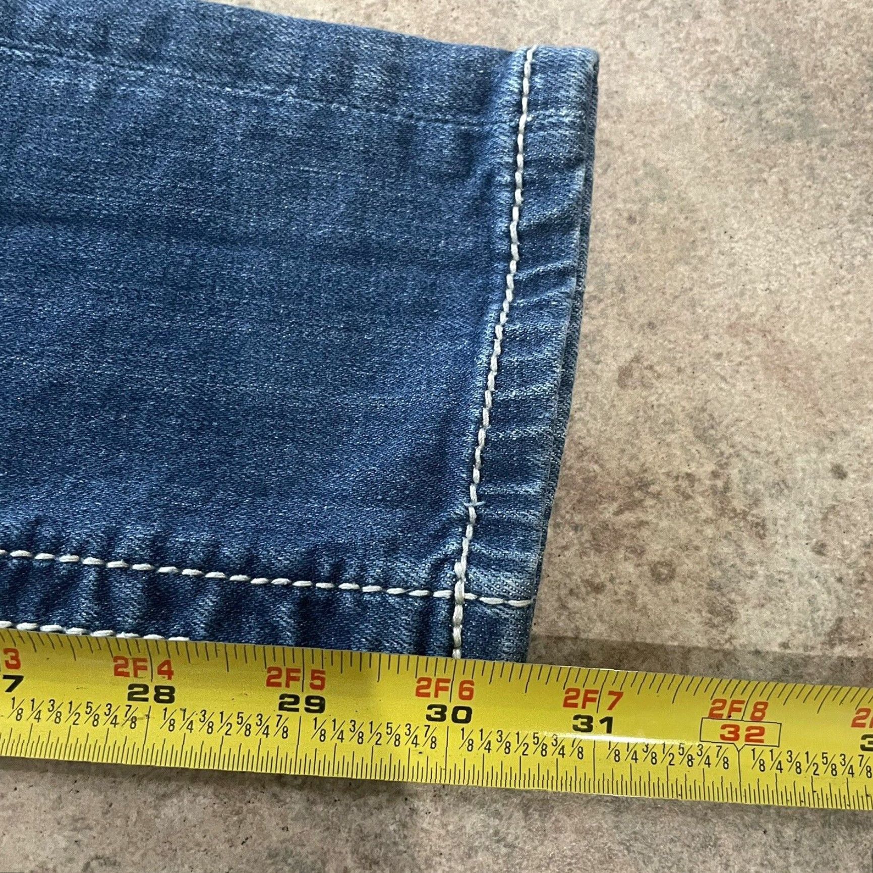 Miss Me VINTAGE Miss Me Skinny Jeans Women Size 25 Blue Distressed Embellished Pockets 2000s Size 42" / US 20 - 3 Thumbnail