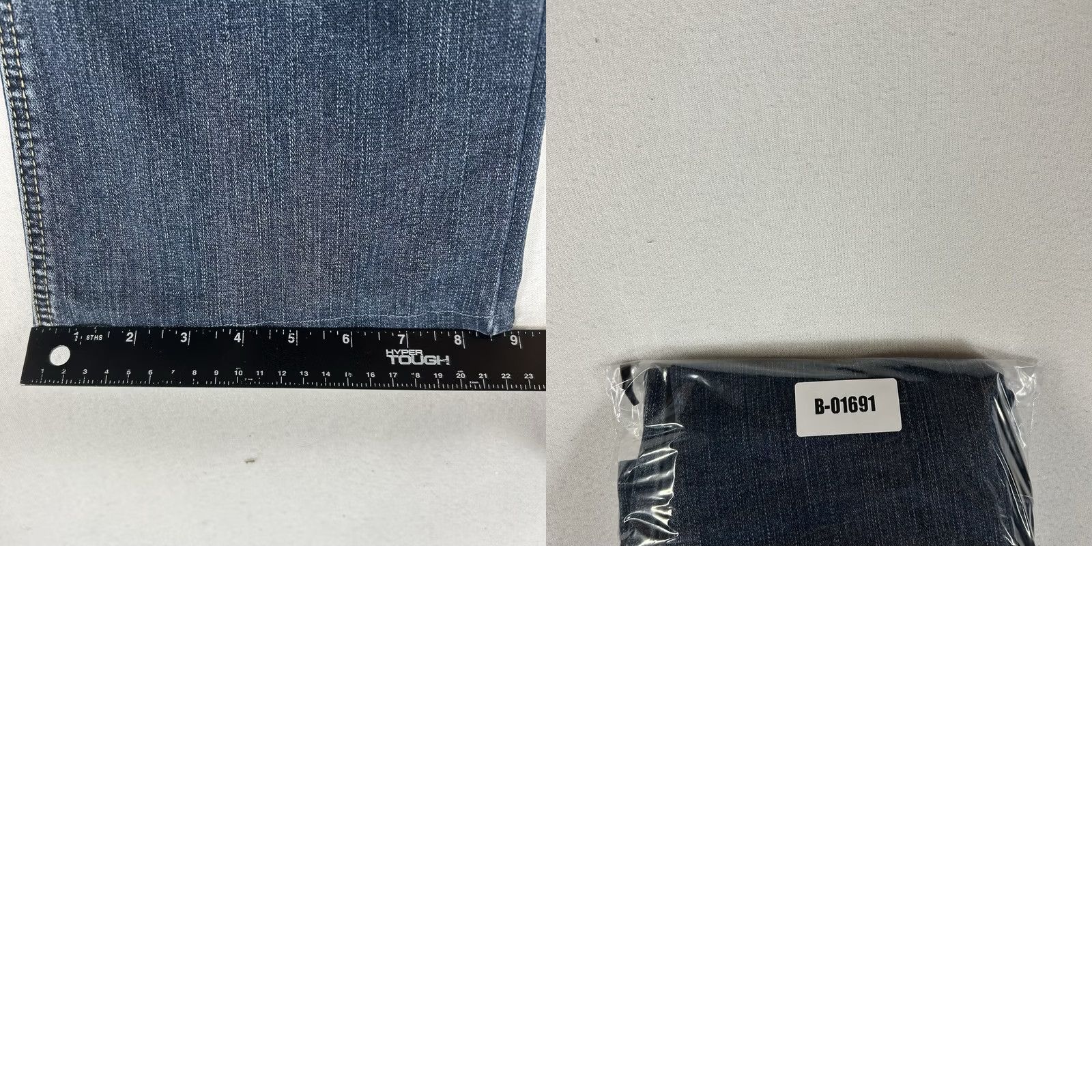 Vintage Silver Aiko Bootcut Jeans Womens 32 Blue Low Rise Embroidered Thick Stitch Hemmed Jeans Size 24" / US 00 / IT 34 - 10 Thumbnail