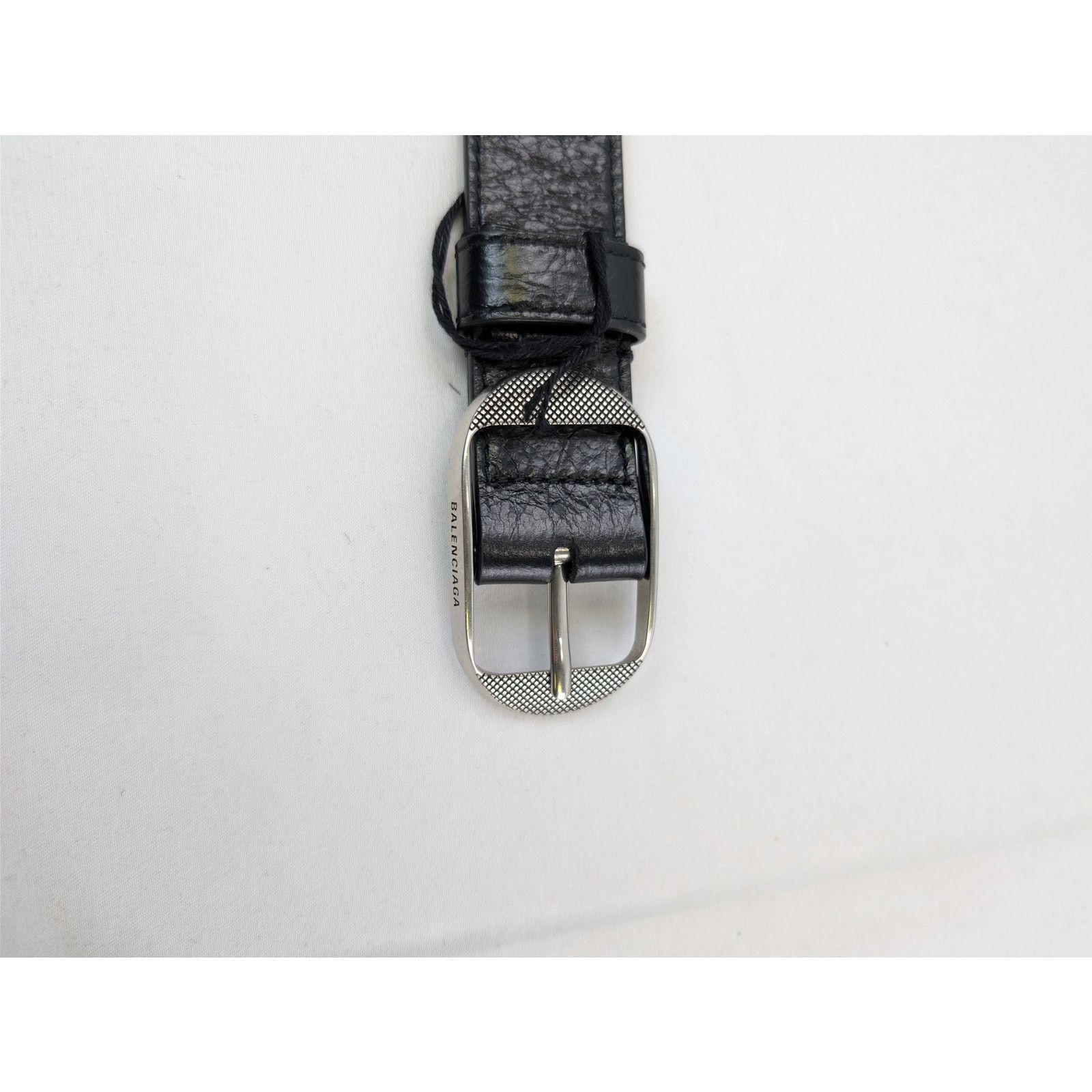 Balenciaga o1rshd1 Size: 90/ Le Cagole Embellished Crinkled Belt Black Size 36 - 7 Thumbnail