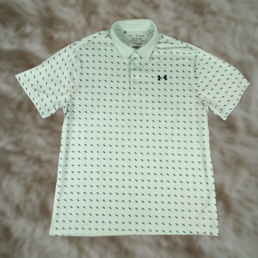Under Armour Under Armour Polo Shirt Mens Size XL Green Blue Golf Casual Short Sleeve Polo Shirt Under Armour Mens XL Green Blue Blue Green Black? Size US XL / EU 56 / 4 - 1 Thumbnail