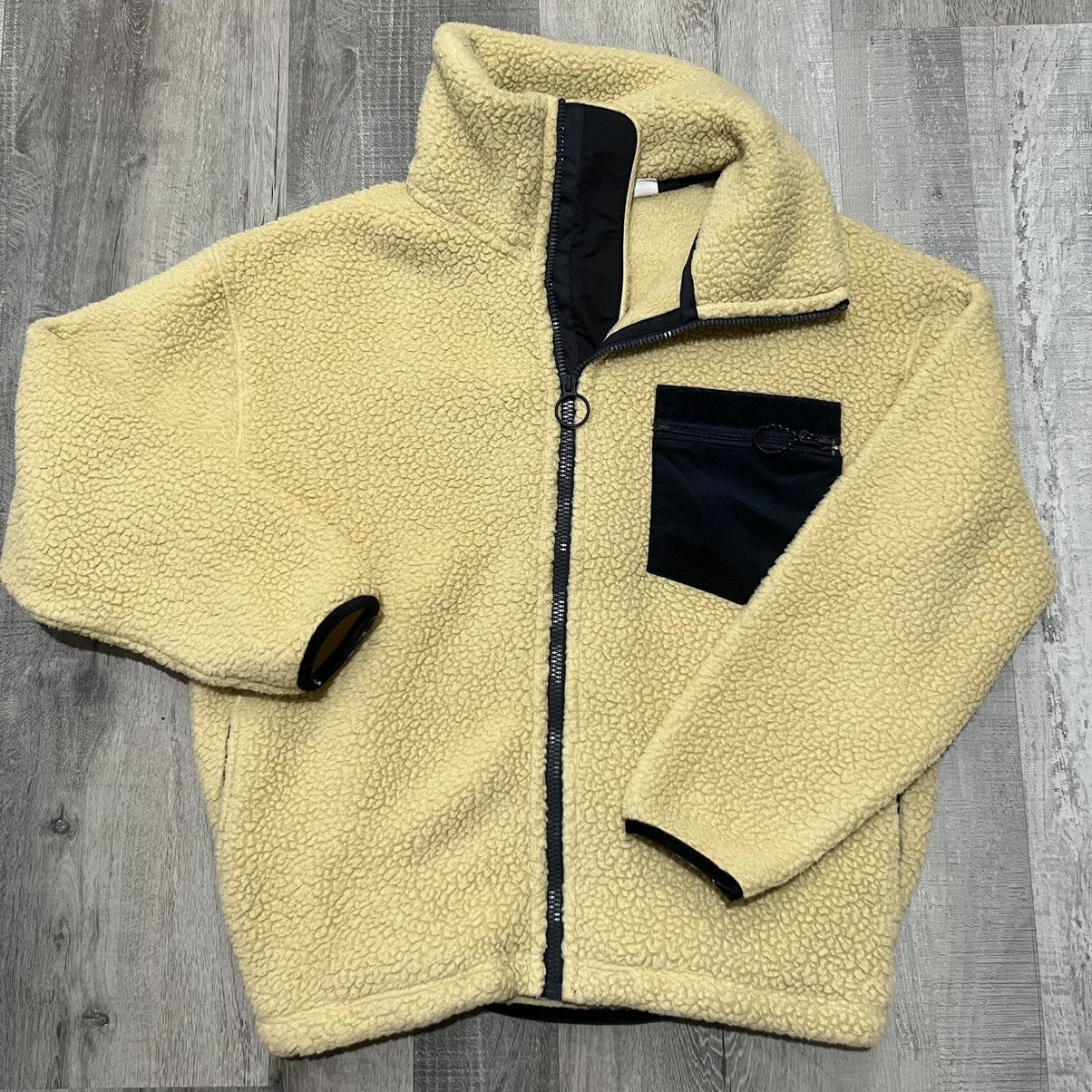image of Nanamica Suhf955 Japanese Oatmeal Full Zip Deep Pile Jacket, Men's (Size XS)