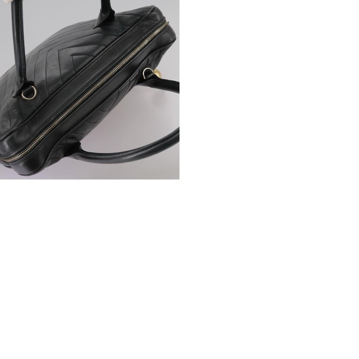 Chanel Chanel V Stitch Handbag Leather Black CC Size ONE SIZE - 1 Thumbnail