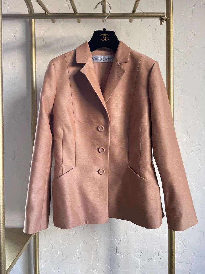 Dior Dior Rose-pink classic small suit Size XS / US 0-2 / IT 36-38 - 1 Thumbnail