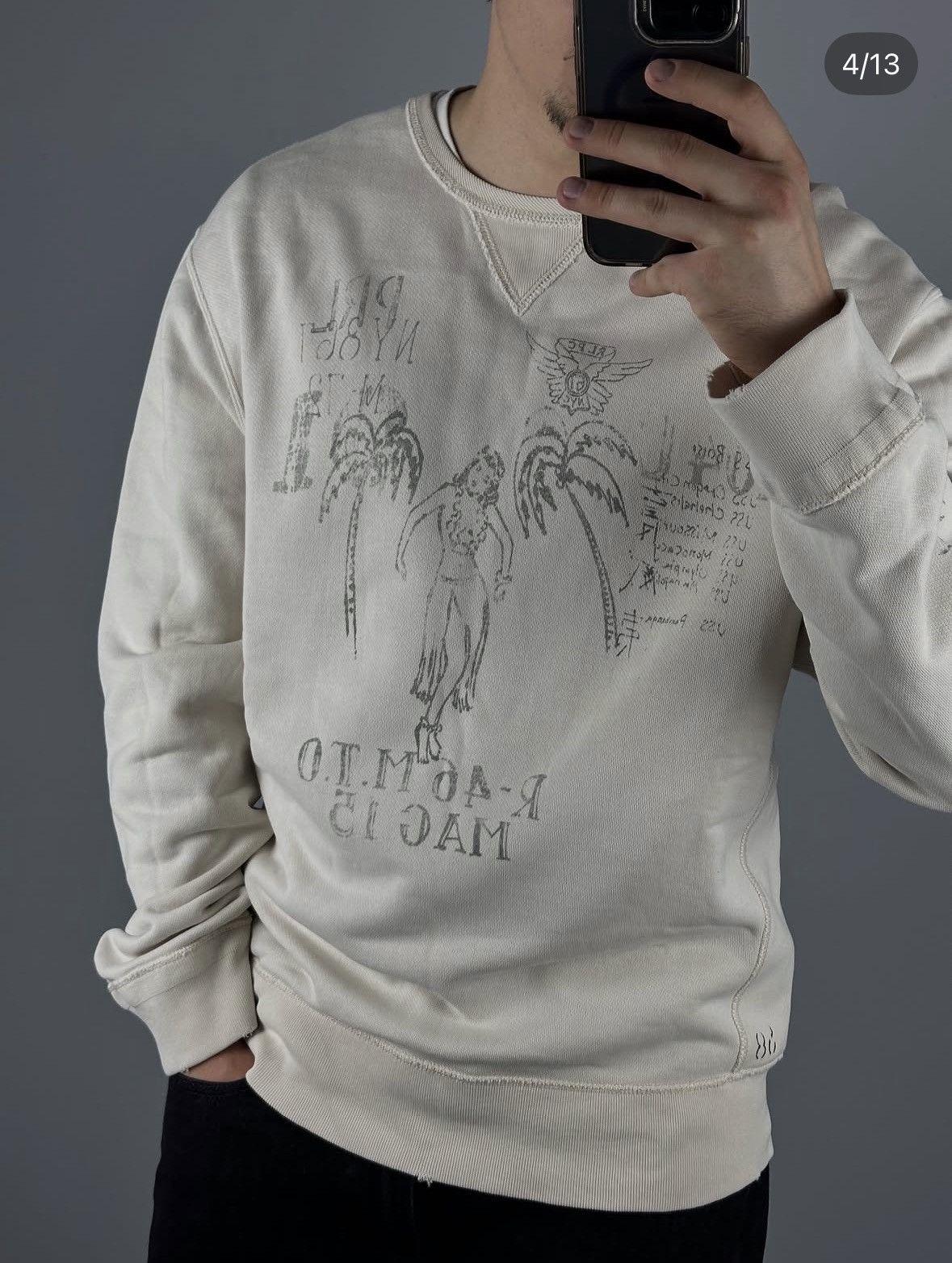 Polo Ralph Lauren Polo Ralph Lauren vintage sweatshirt patchwork japaneese Size US XL / EU 56 / 4 - 3 Thumbnail