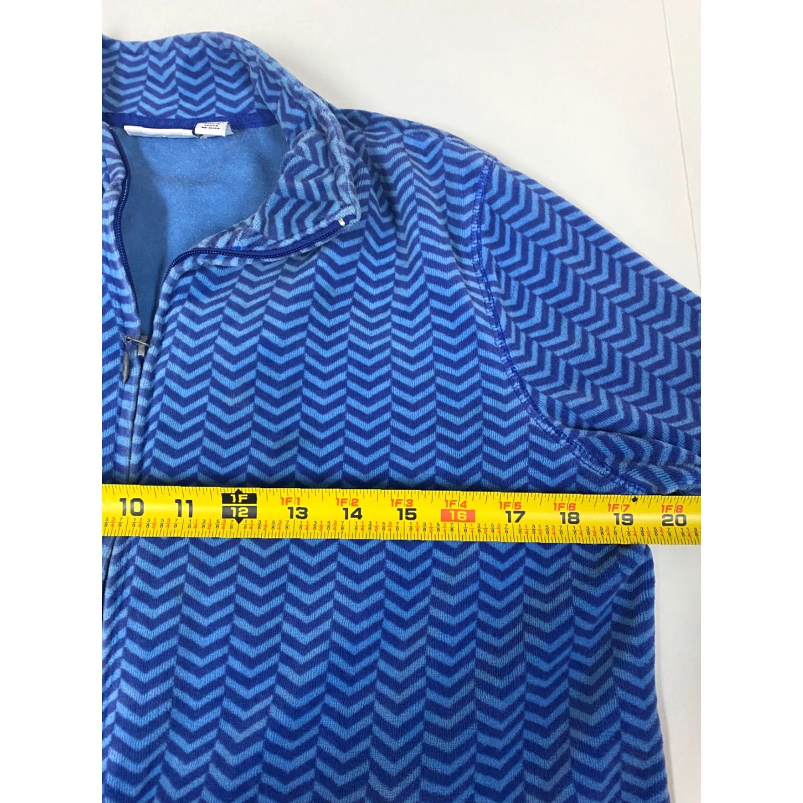 Vintage Kim Rogers Womens Sweater Full Zip Dolman Sleeves blue PM Petites Knit Logo Mock Neck Lightweight Size M / US 6-8 / IT 42-44 - 5 Thumbnail