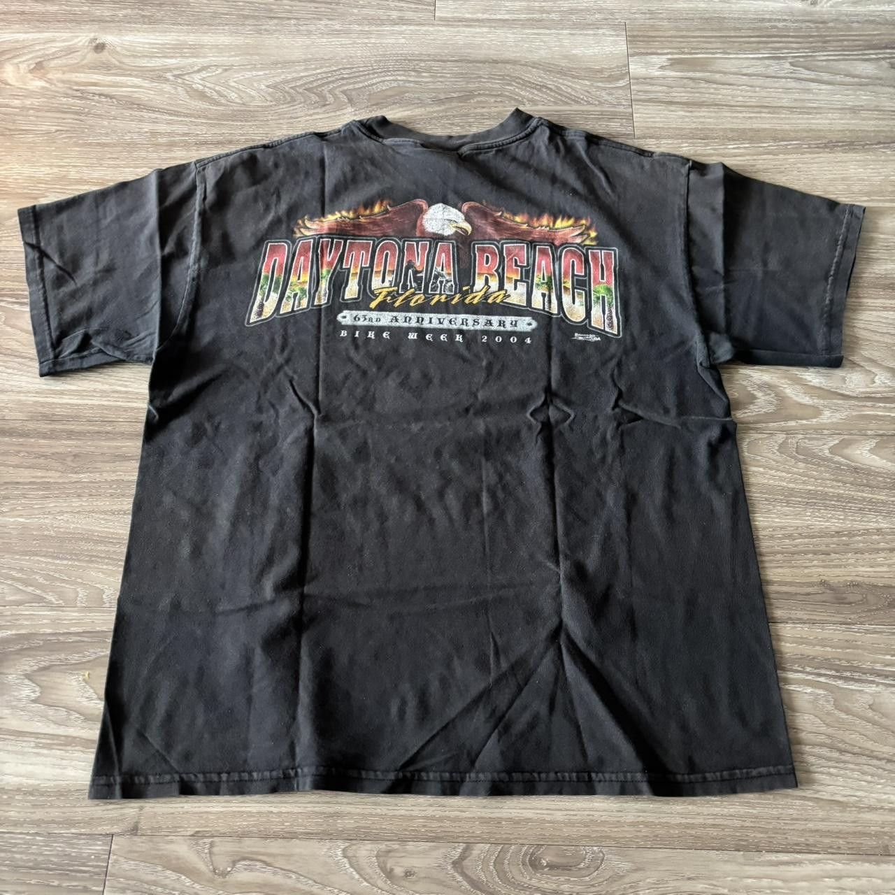 Vintage Crazy Vintage Y2K/2000s Faded Bike Week Graphic Tee! Size L Size US L / EU 52-54 / 3 - 1 Thumbnail