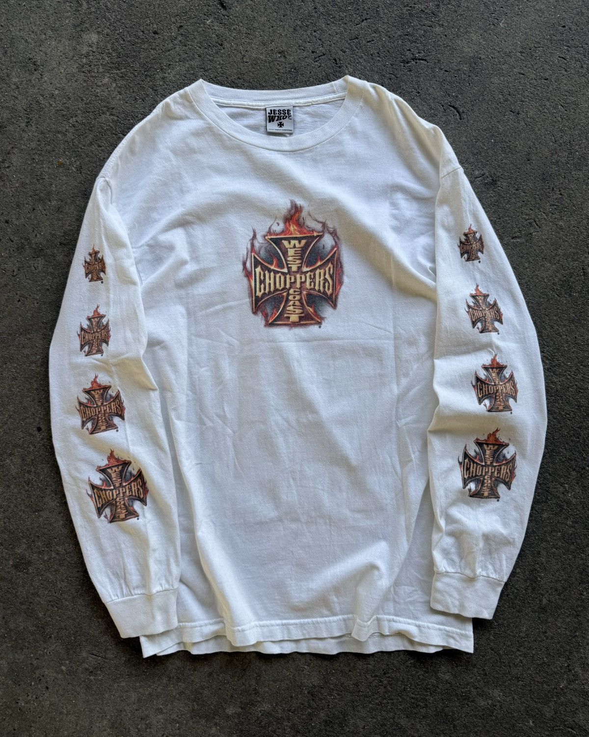 West Coast Choppers Vintage Jesse Who? West Coast Choppers Flames L/S Size US L / EU 52-54 / 3 - 2 Thumbnail