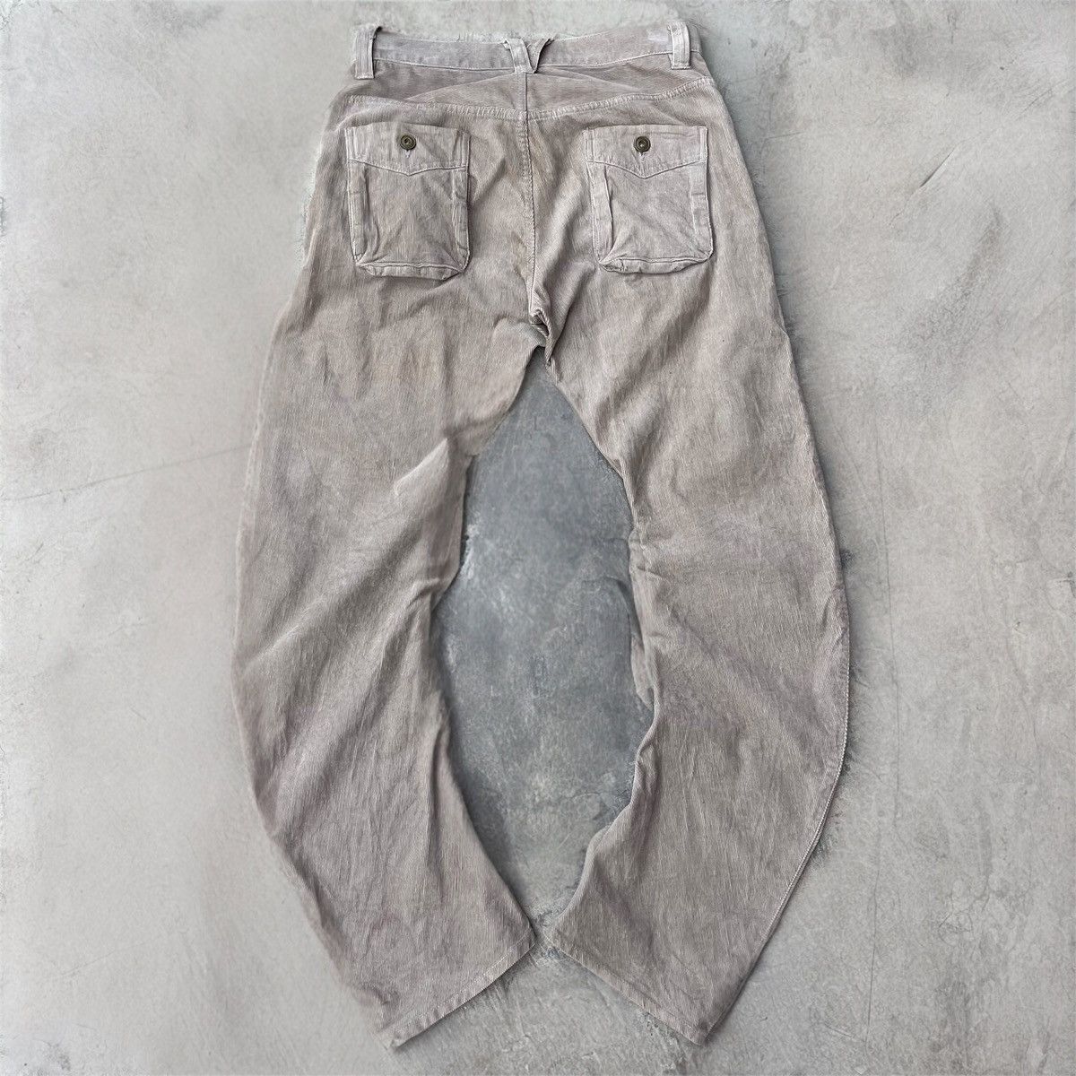 PPFM PPFM J Cut Curve Corduroy Pants Size US 32 / EU 48 - 1 Thumbnail