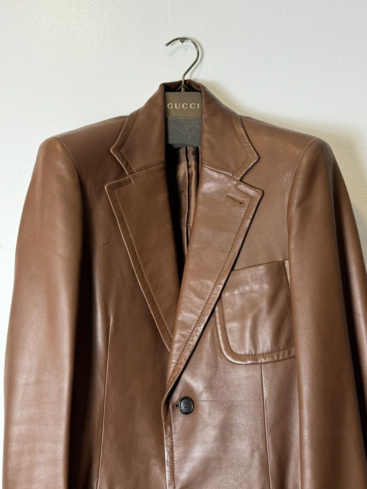Gucci × Tom Ford Rare | Gucci | Tom Ford | Leather Jacket | Size US S / EU 44-46 / 1 - 3 Thumbnail