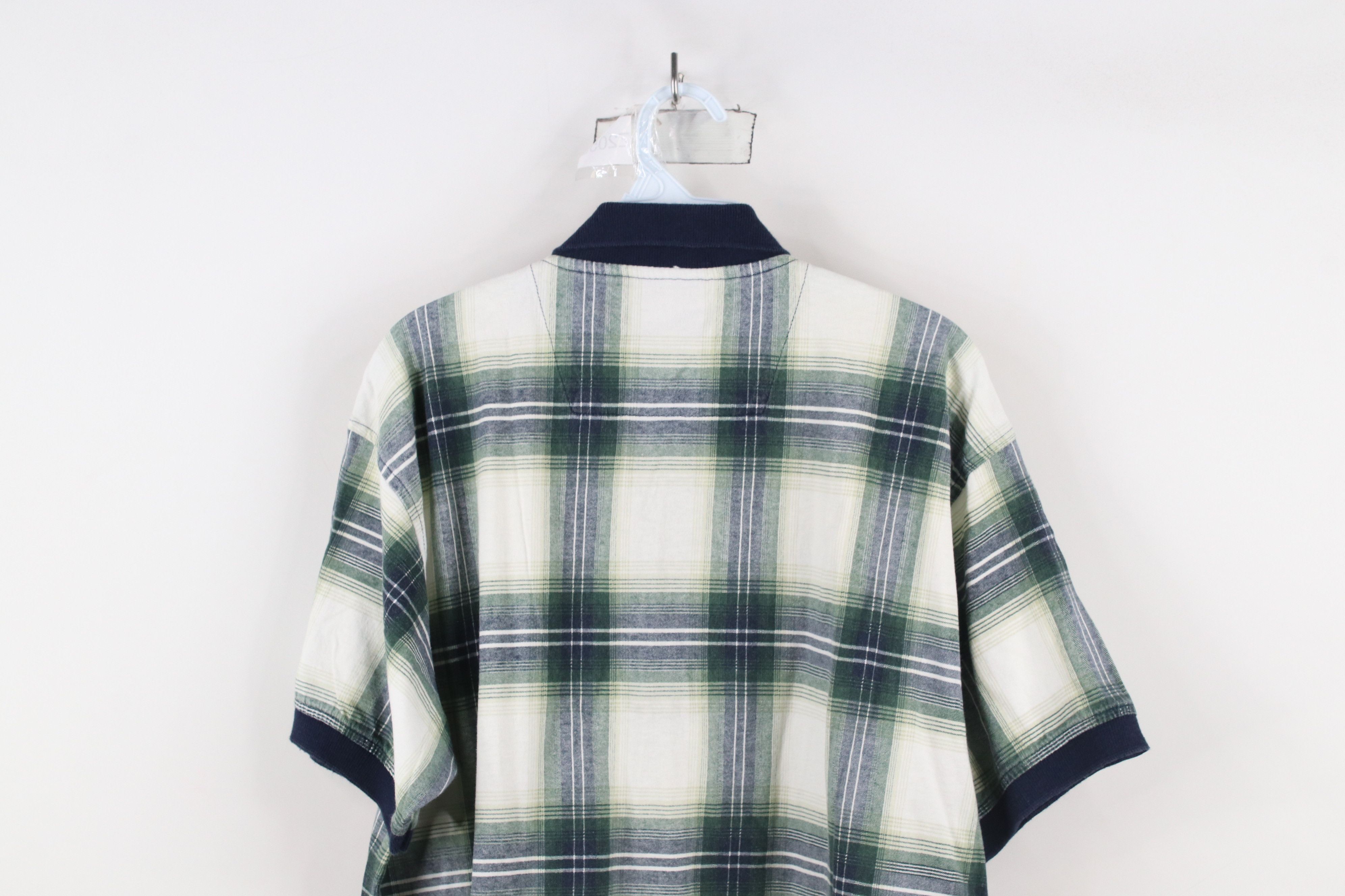 Vintage Vintage 90s Streetwear Fit Short Sleeve Polo Shirt Plaid Size US XL / EU 56 / 4 - 7 Thumbnail