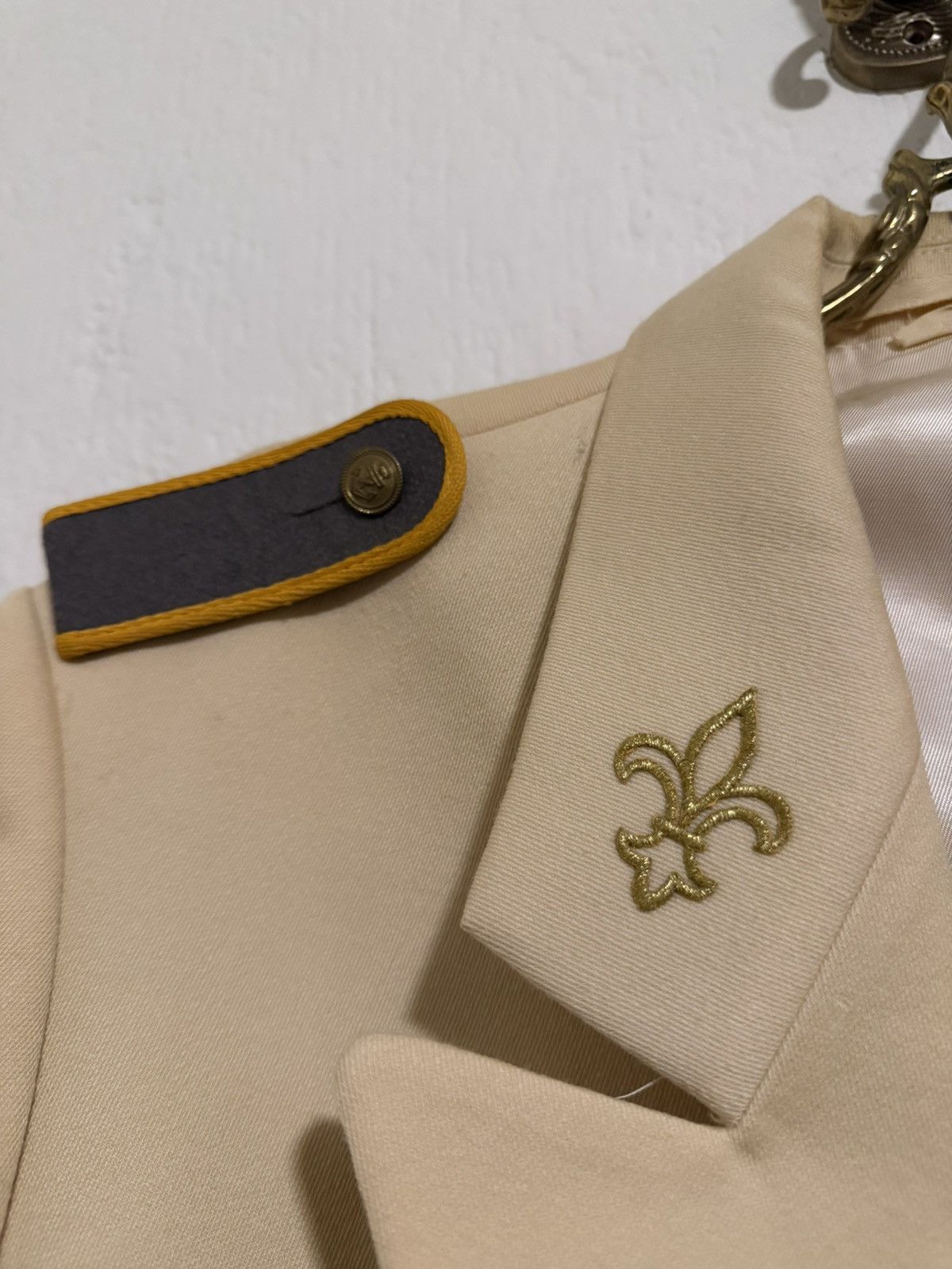 Vintage Vintage double breasted fleur de lis napoleon blazer jacket Size US XL / EU 56 / 4 - 4 Thumbnail
