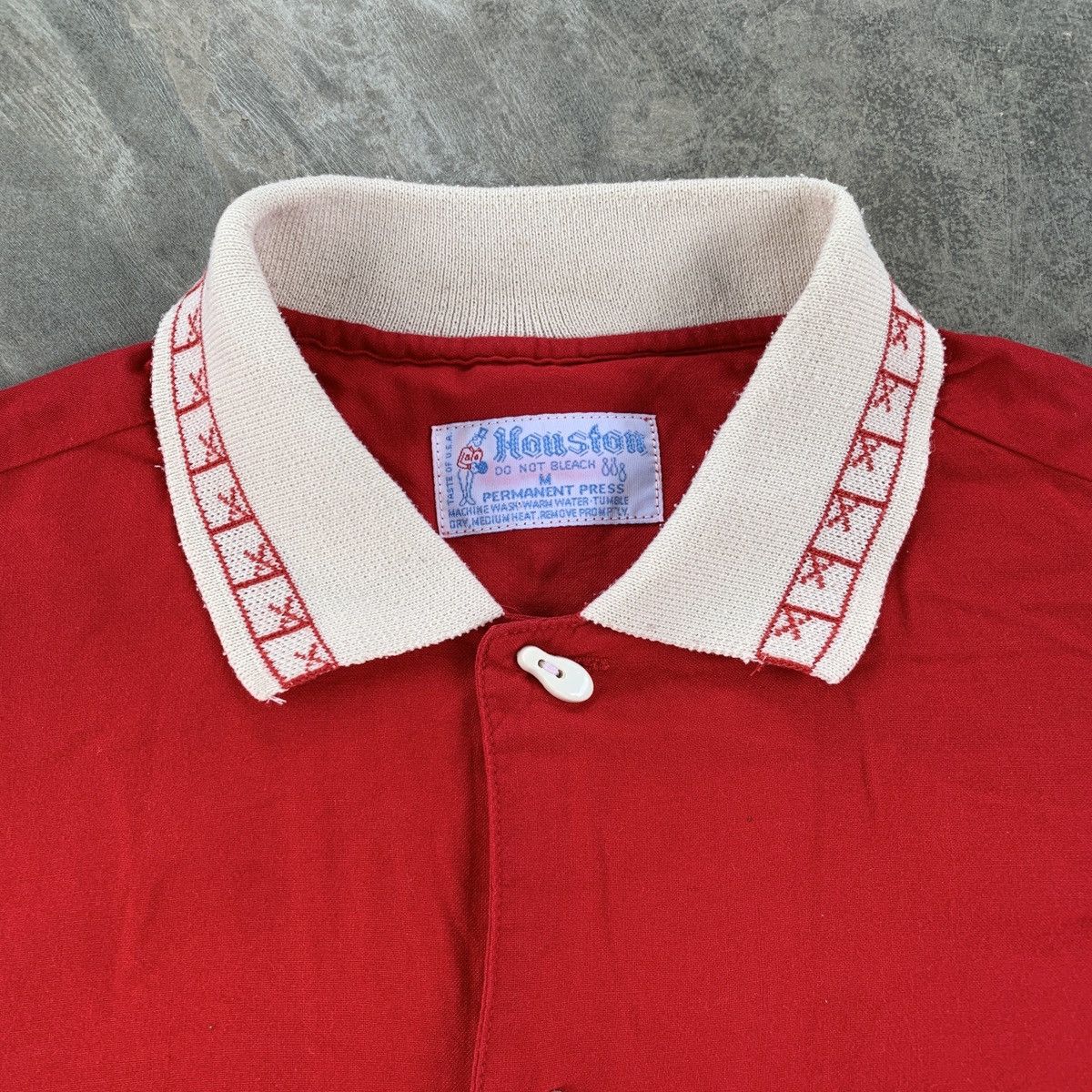 Vintage Vintage Houston Embroidery Rayon Bowling Shirt Size US M / EU 48-50 / 2 - 10 Thumbnail