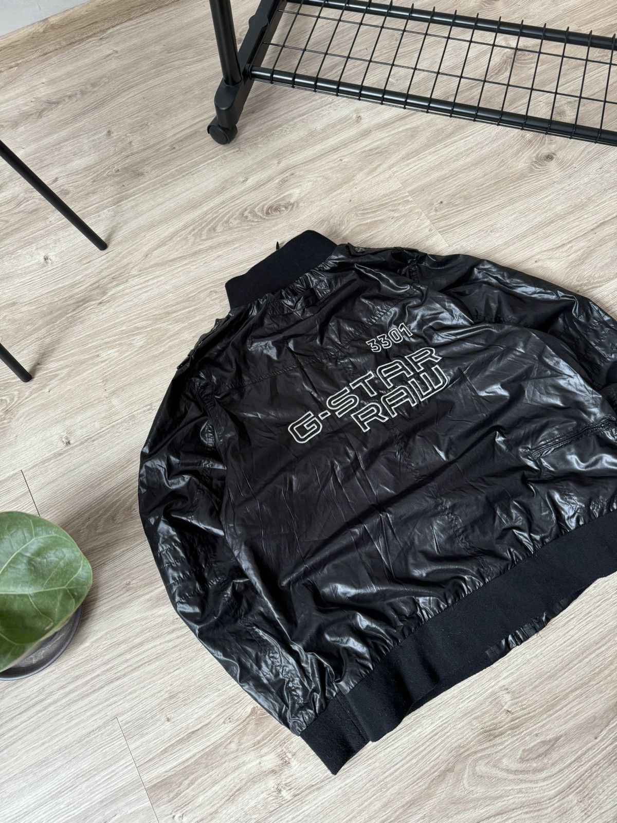 G-Star Vintage Y2K G Star Raw Black Nylon Metal Big Logo Jacket Size US L / EU 52-54 / 3 - 2 Thumbnail