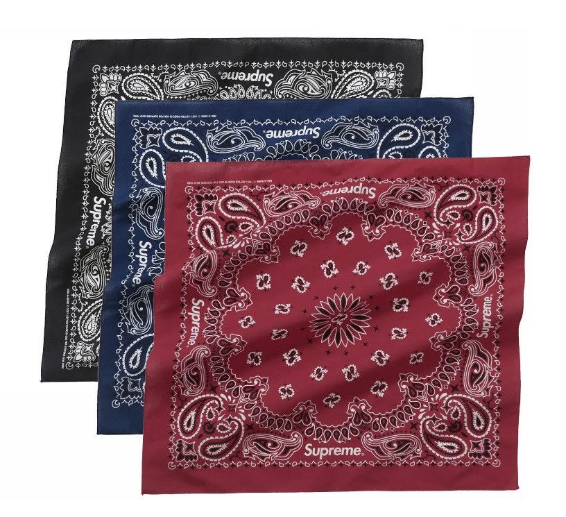 Supreme Supreme Bandanas Hav a Hank 3 pack Blue Red and