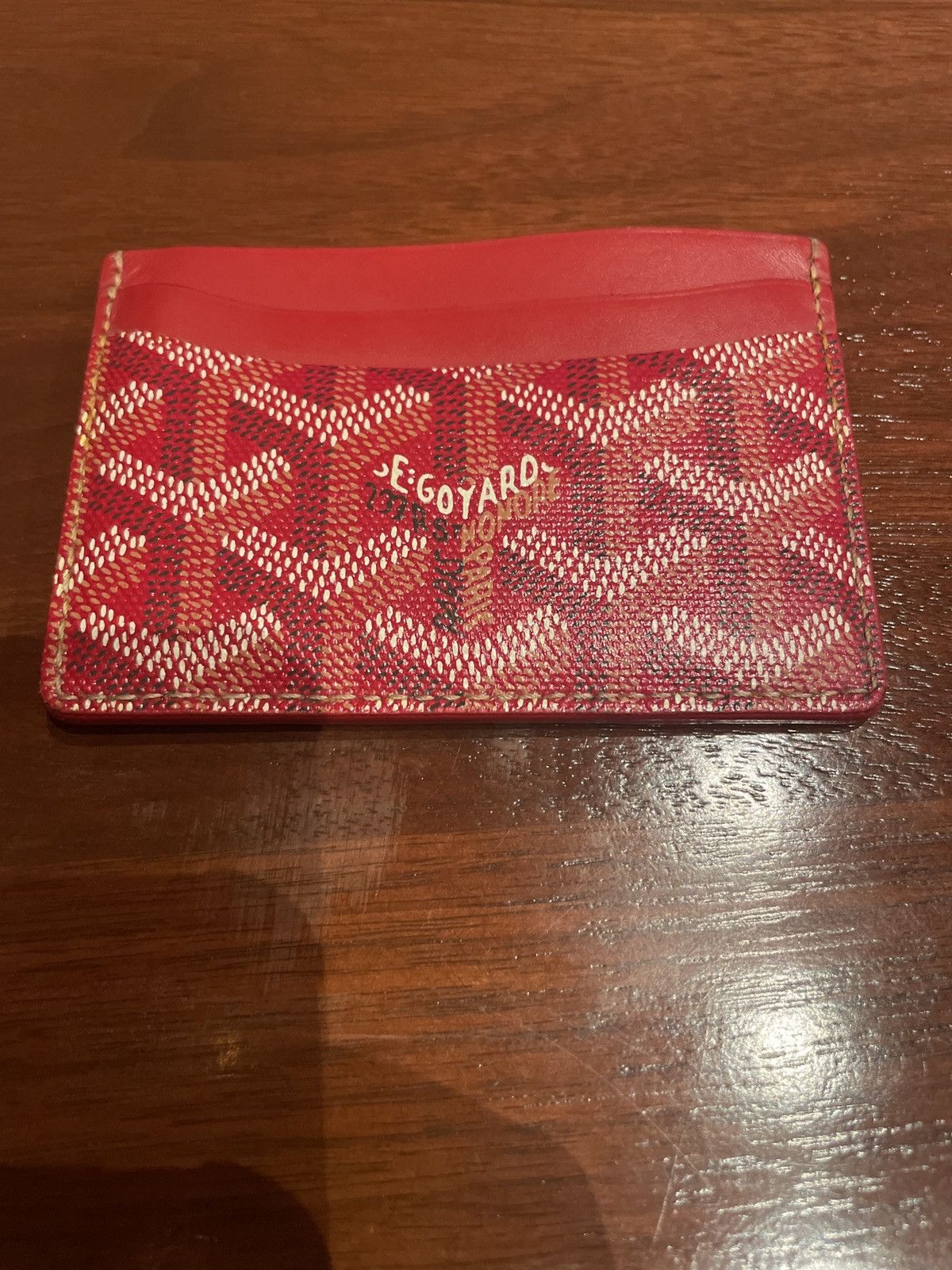 Goyard Saint Sulpice leather card wallet - ShopStyle