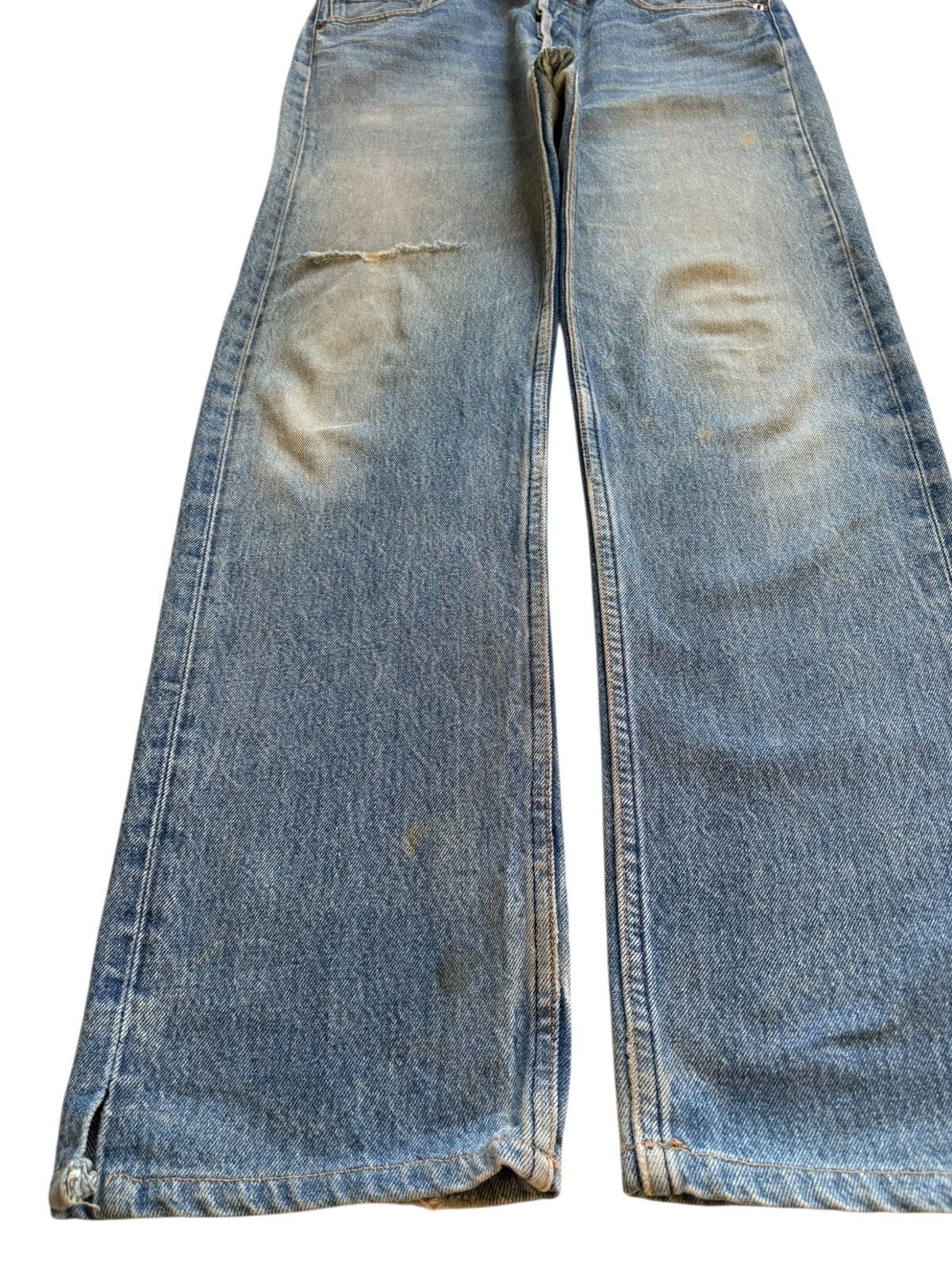 Levi's Vintage 90s Levis 501 Mud Wash Distressed Loose Jeans Size US 32 / EU 48 - 6 Thumbnail