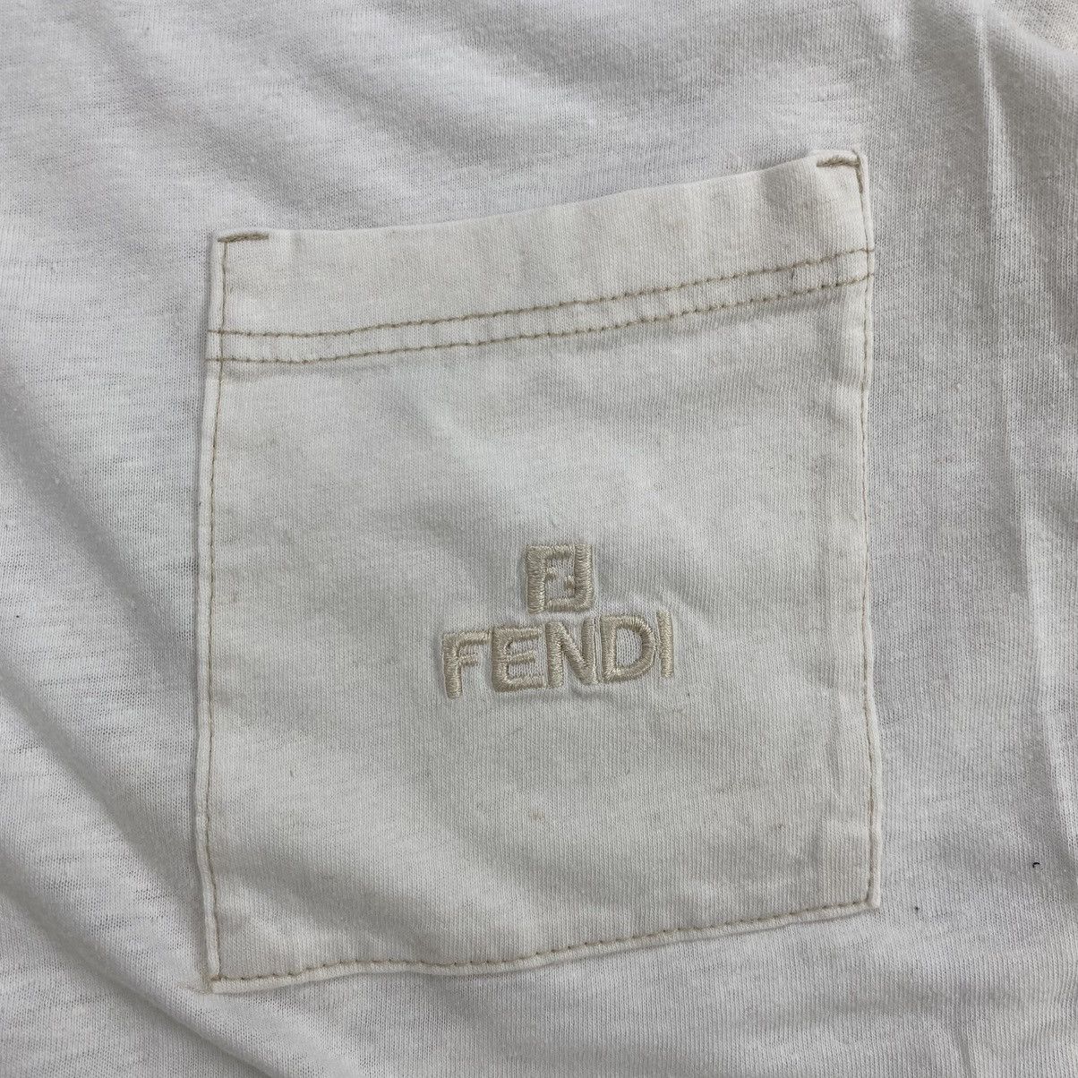 Fendi Vintage Fendi Italy Logo Pocket Design Tee Luxury Size US M / EU 48-50 / 2 - 5 Thumbnail