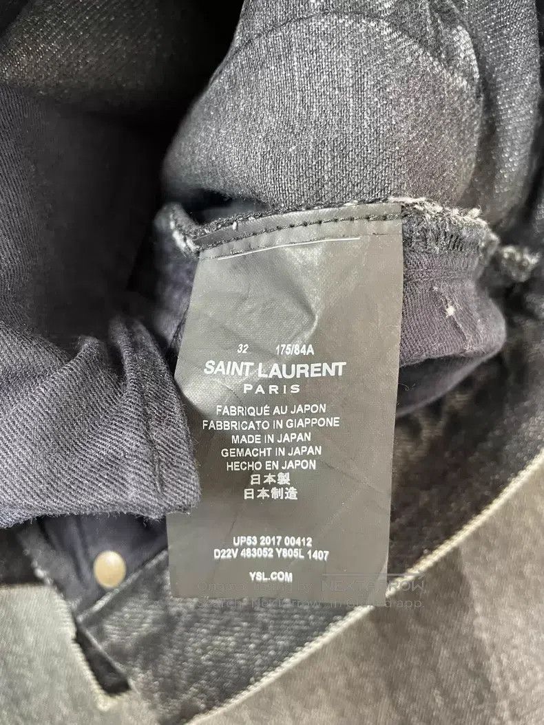 Saint Laurent Paris Saint Laurent Paris Patchwork Logo Denim Pants Size US 32 / EU 48 - 7 Thumbnail