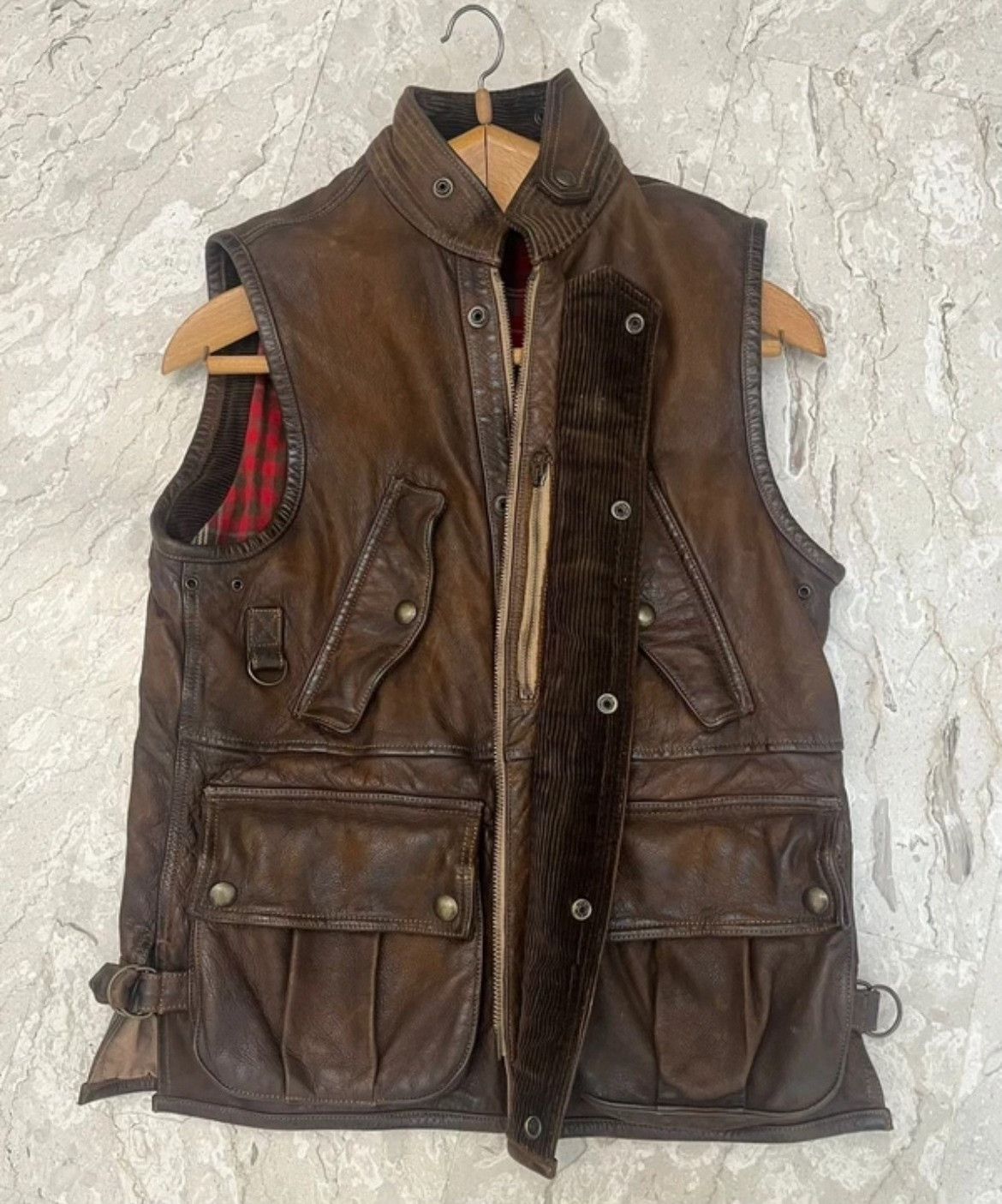 Ralph Lauren Purple Label Ralph Lauren Purple Label Leather Vest Size US S / EU 44-46 / 1 - 1 Thumbnail
