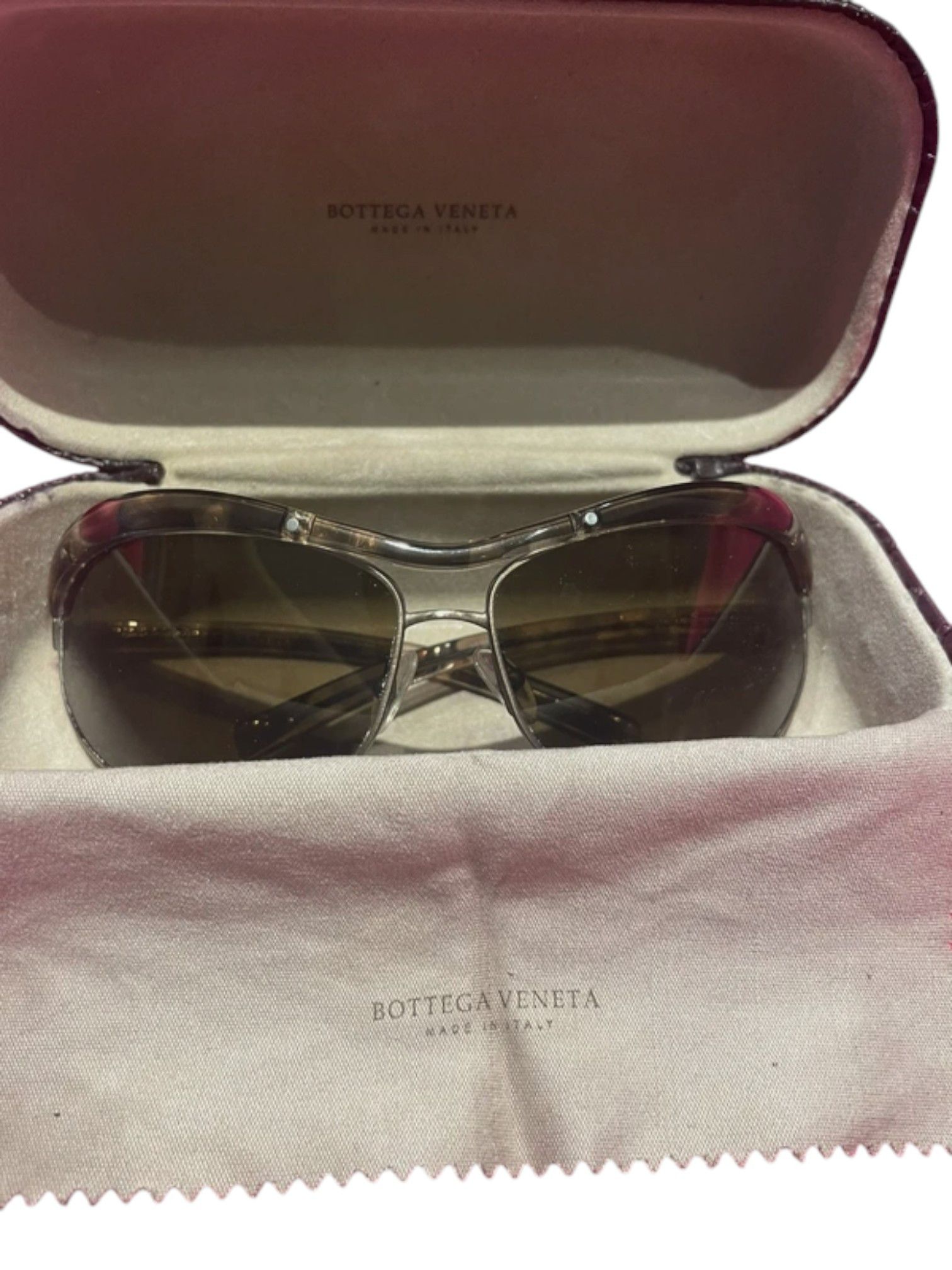 Bottega Veneta Bottega Veneta Tortoiseshell Aviator Sunglasses Size ONE SIZE - 9 Thumbnail