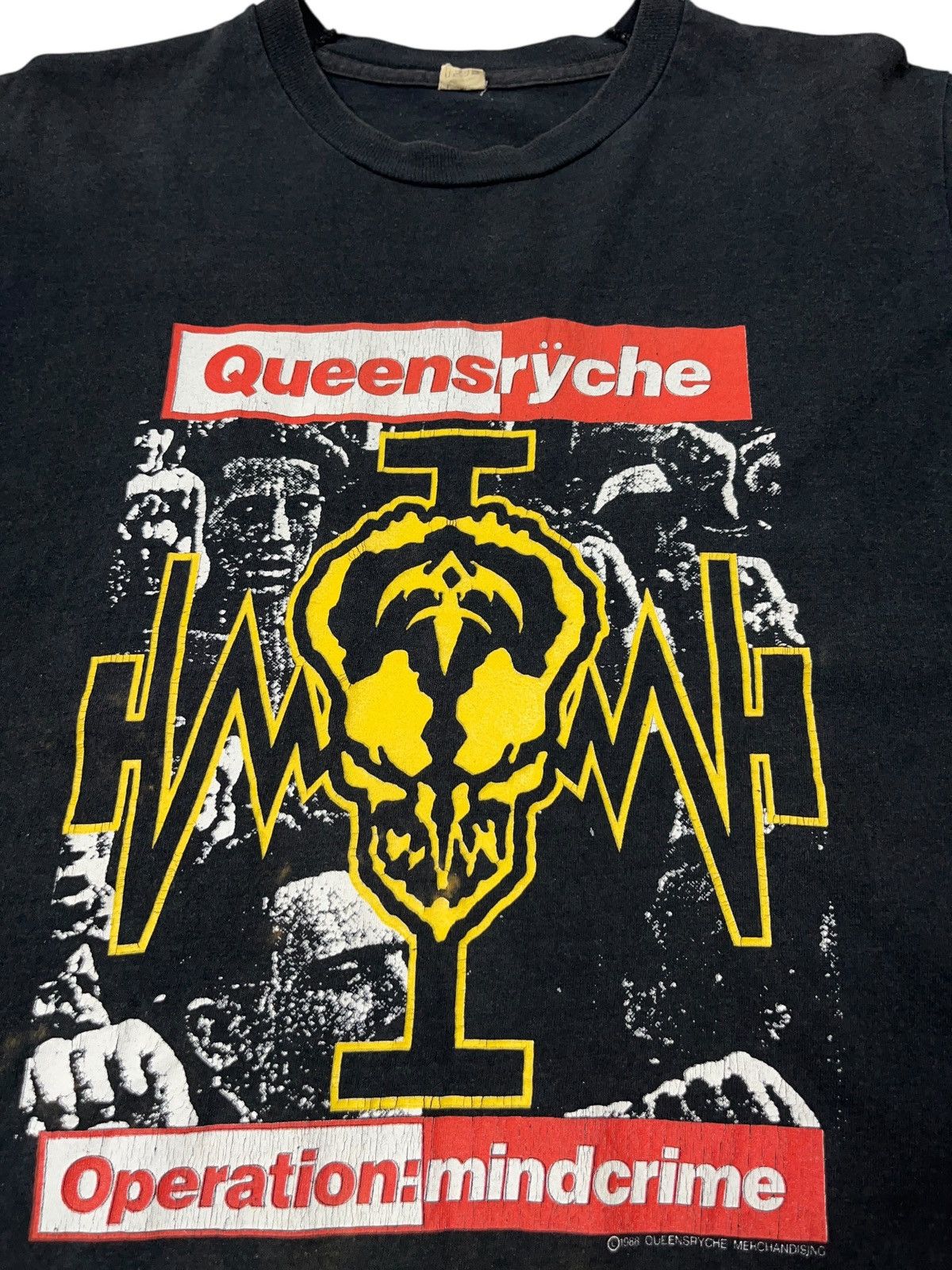 Band Tees Vintage 1988 Queensrÿche Operation Mindcrime T-shirt Size US XL / EU 56 / 4 - 7 Thumbnail