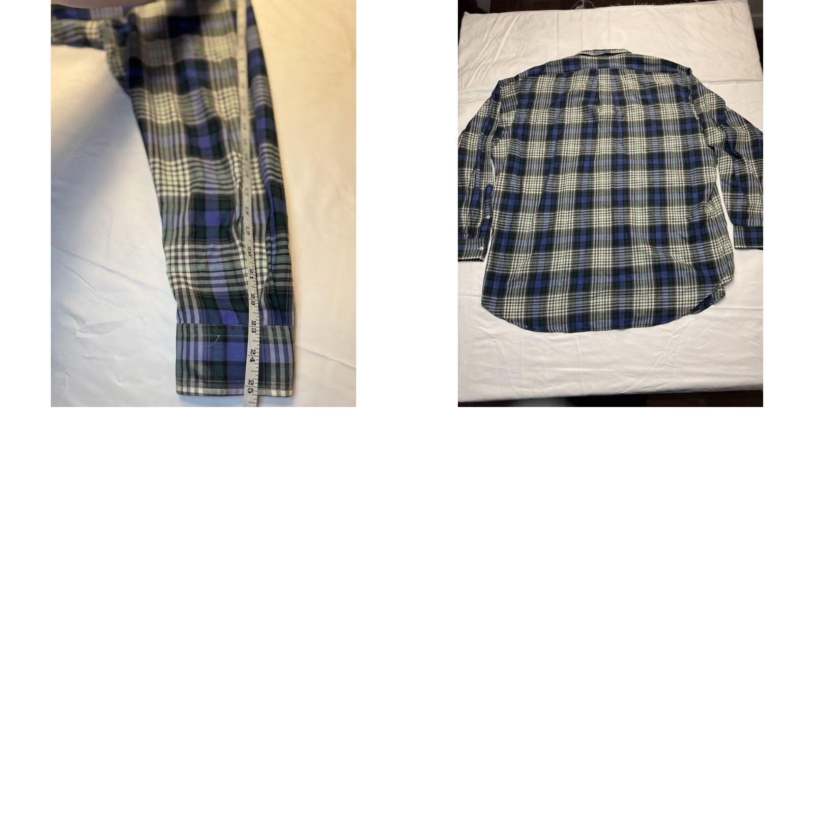Ralph Lauren Ralph Lauren Blake Shirt Mens Green Pony Houndstooth Plaid Flannel Cotton XL Button-Up Long Sleeve Collared Embroidered Multicolor Size US XL / EU 56 / 4 - 8 Thumbnail