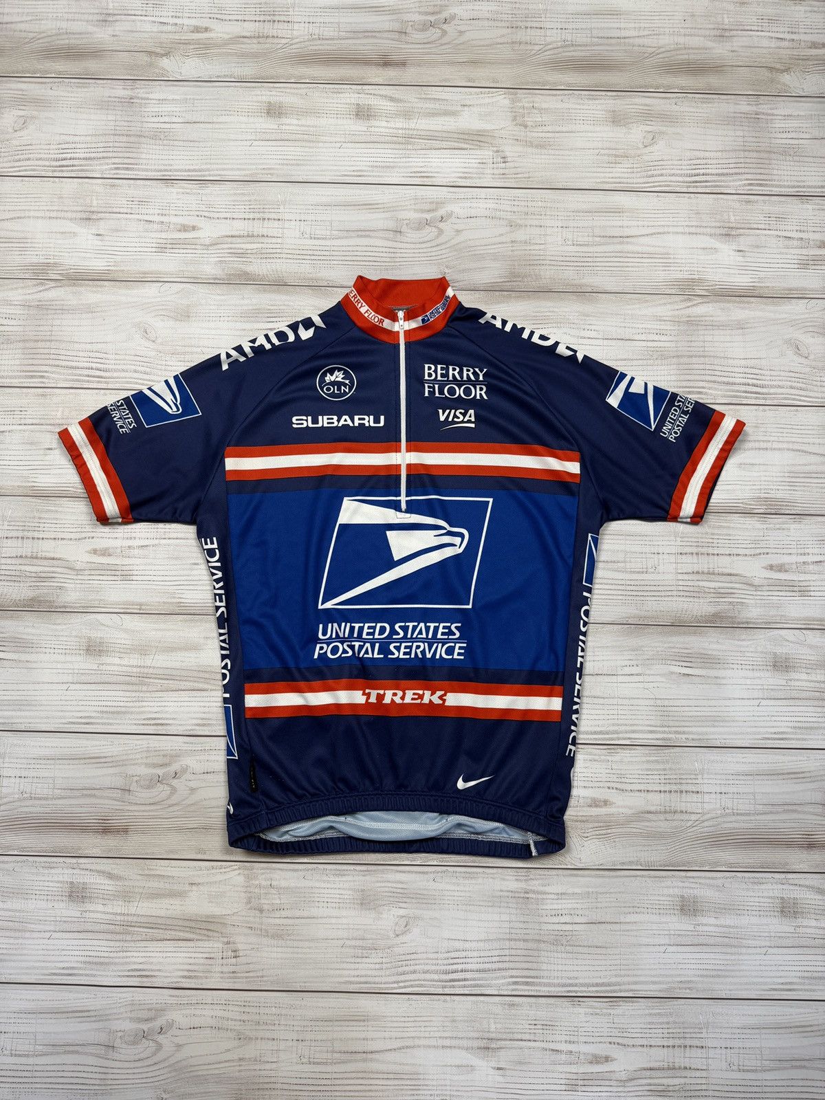 Nike Vintage Nike USPS Trek Cycling Jersey Mini Swoosh Y2K Size US M / EU 48-50 / 2 - 1 Thumbnail