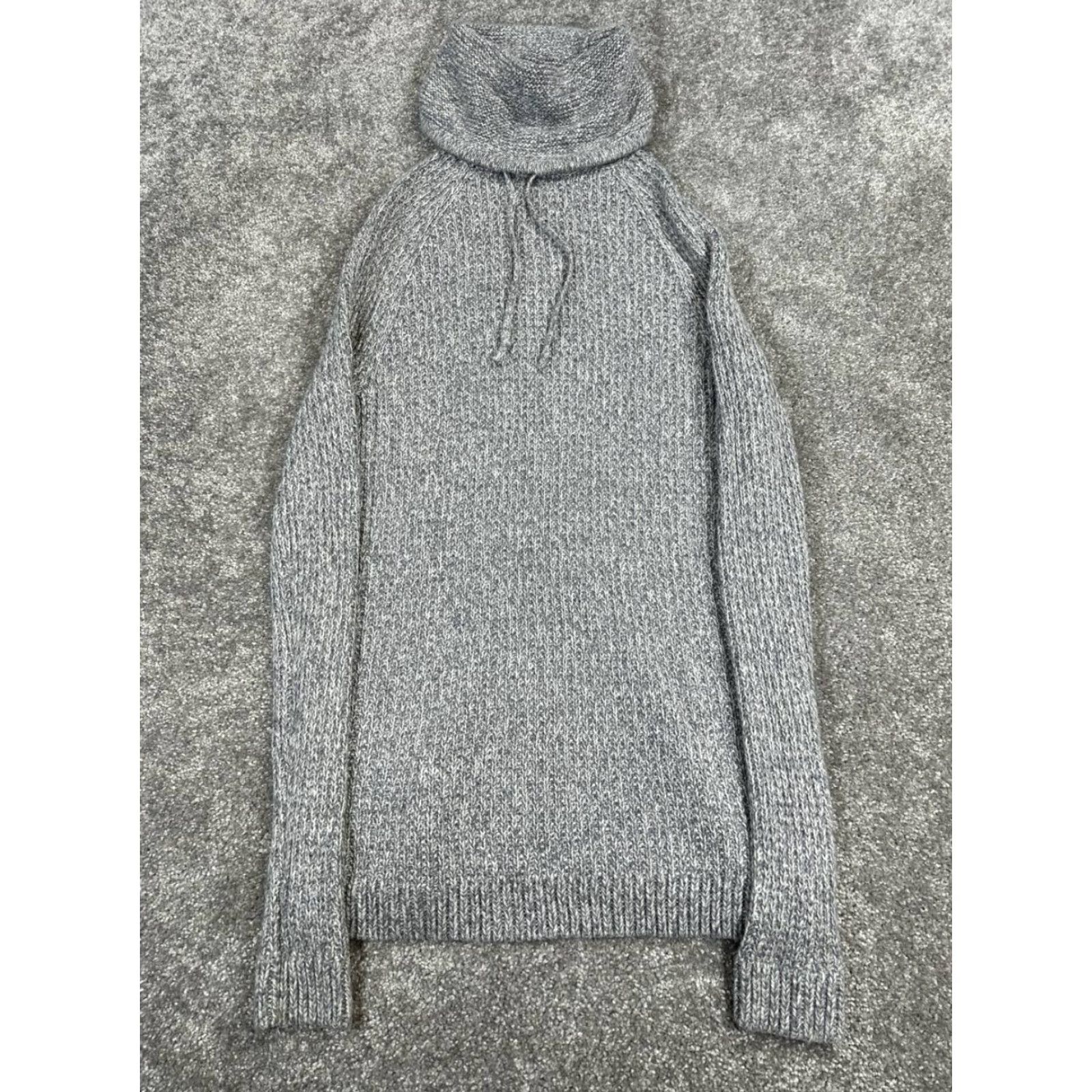 Athleta Athleta Womens Sweater Xxs Gray Knit Turtleneck Size XXS / US 00 / IT 34 - 2 Thumbnail