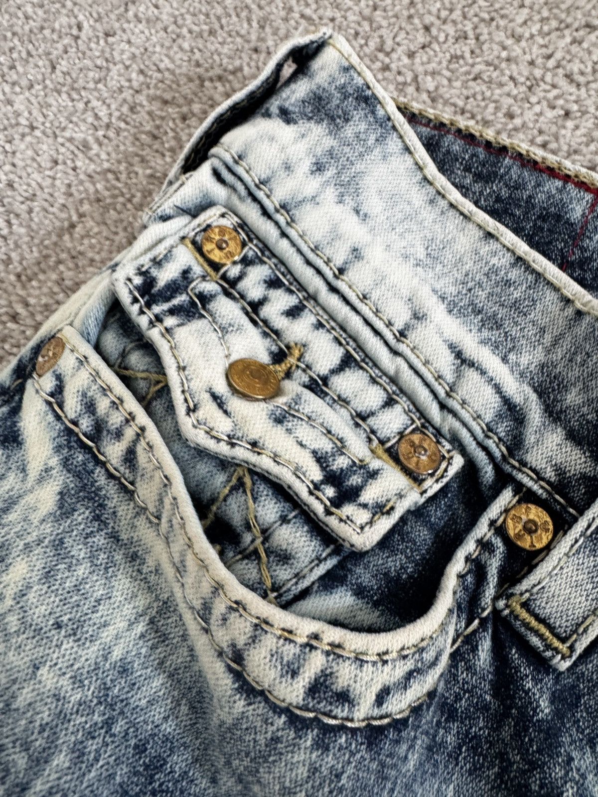 True Religion ROCCO FLAP BIG T TRUE RELIGION ACID WASH Size US 34 / EU 50 - 5 Thumbnail