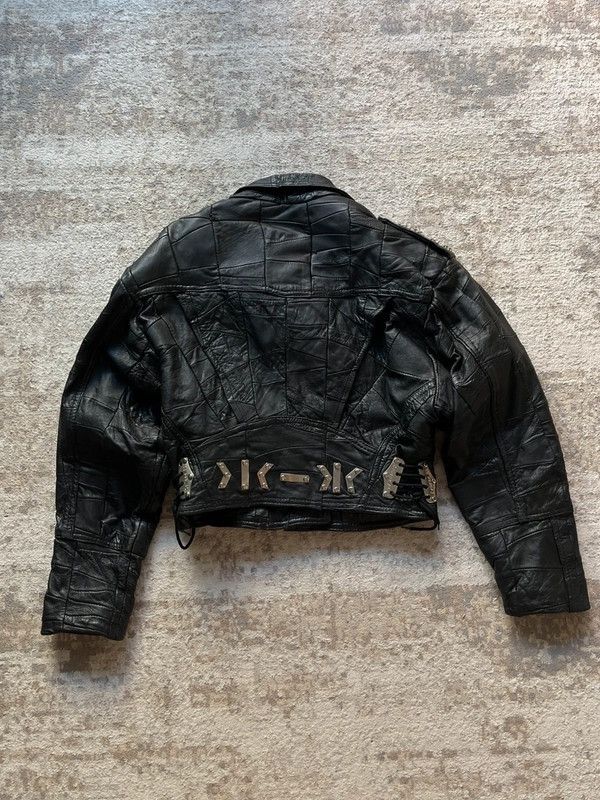 Dr. Martens C&AxDr. Martins Vintage 1980s Leather Biker Jacket Sz 2 / XS Size XS / US 0-2 / IT 36-38 - 3 Thumbnail