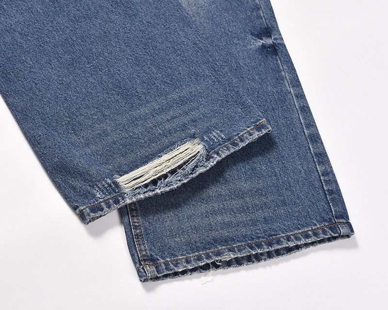 Vintage Men's American Vintage Loose-Fit Washed Blue Jeans Size US 32 / EU 48 - 5 Thumbnail