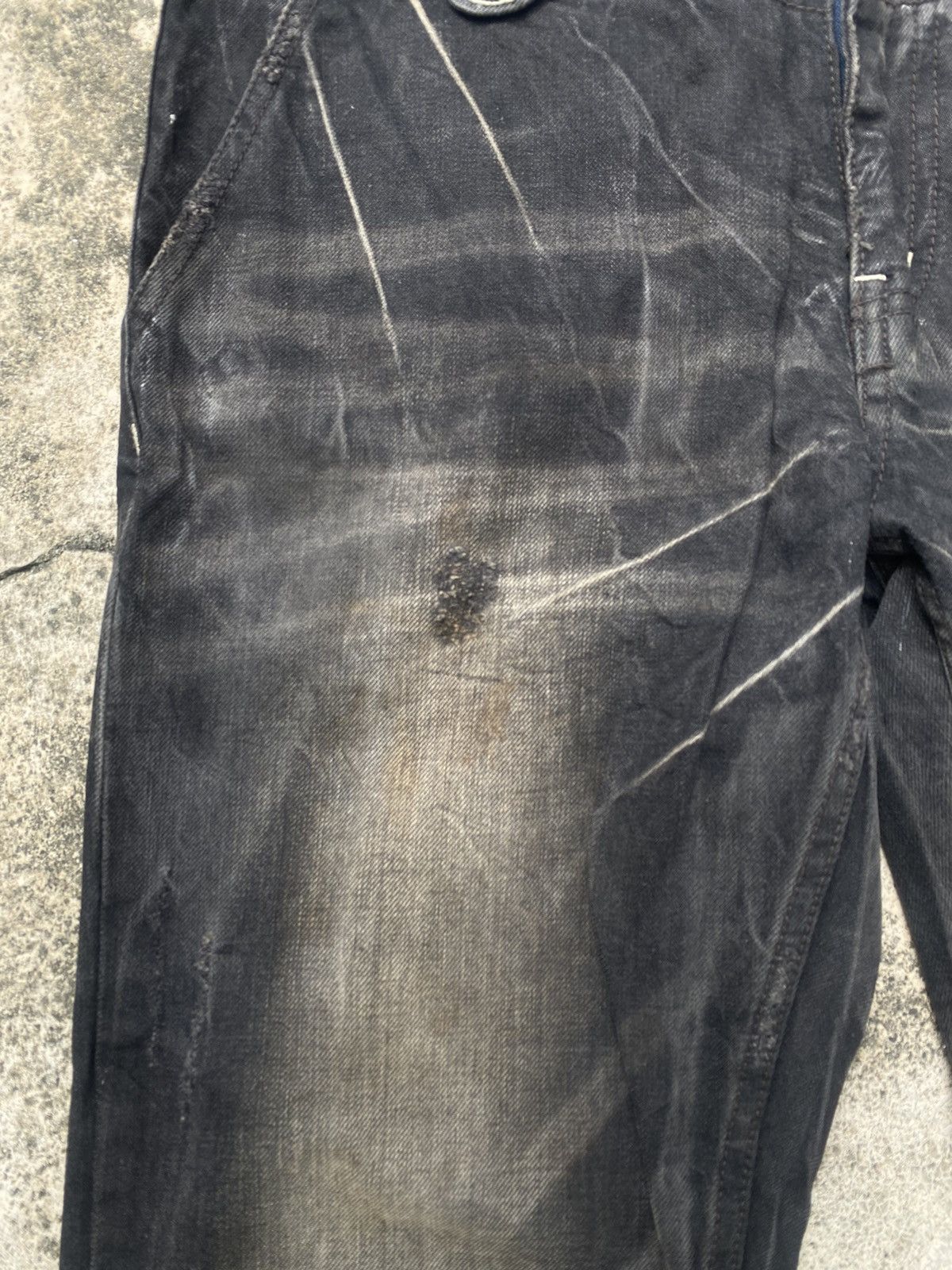 If Six Was Nine × Japanese Brand Red Pepper Faded Clawmark Boro Straight cut Jeans Size US 32 / EU 48 - 10 Thumbnail
