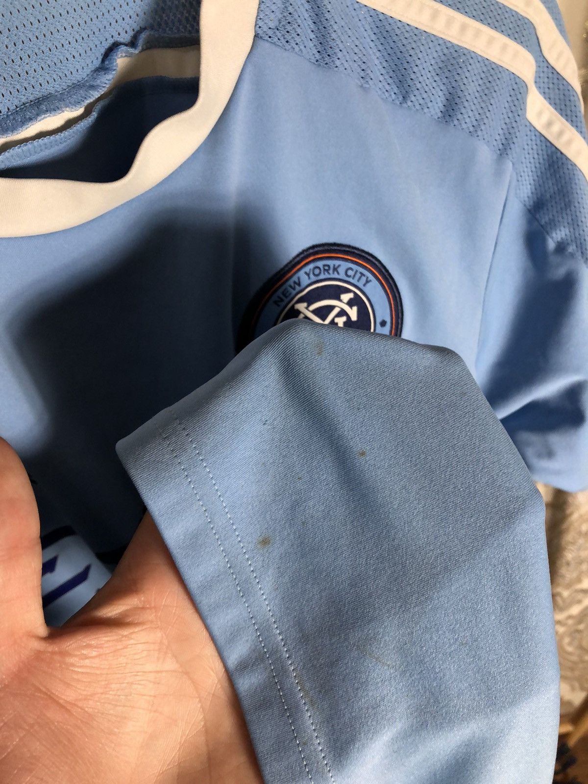 Adidas VINTAGE ADIDAS NEW YORK CITY MLS SOCCER JERSEY RETRO Y2K 90s Size US M / EU 48-50 / 2 - 7 Thumbnail