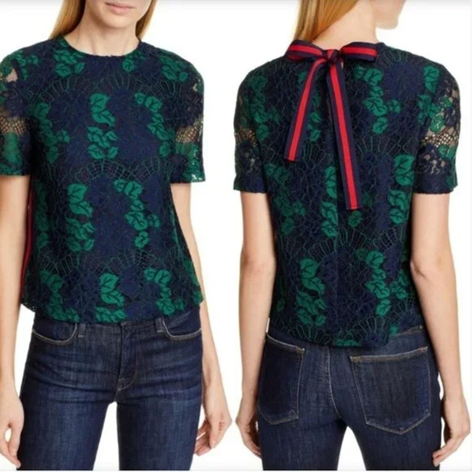 Ted Baker Ted Baker Thallia Floral Lace Top 2 Designer Whimsygoth Size M / US 6-8 / IT 42-44 - 1 Thumbnail