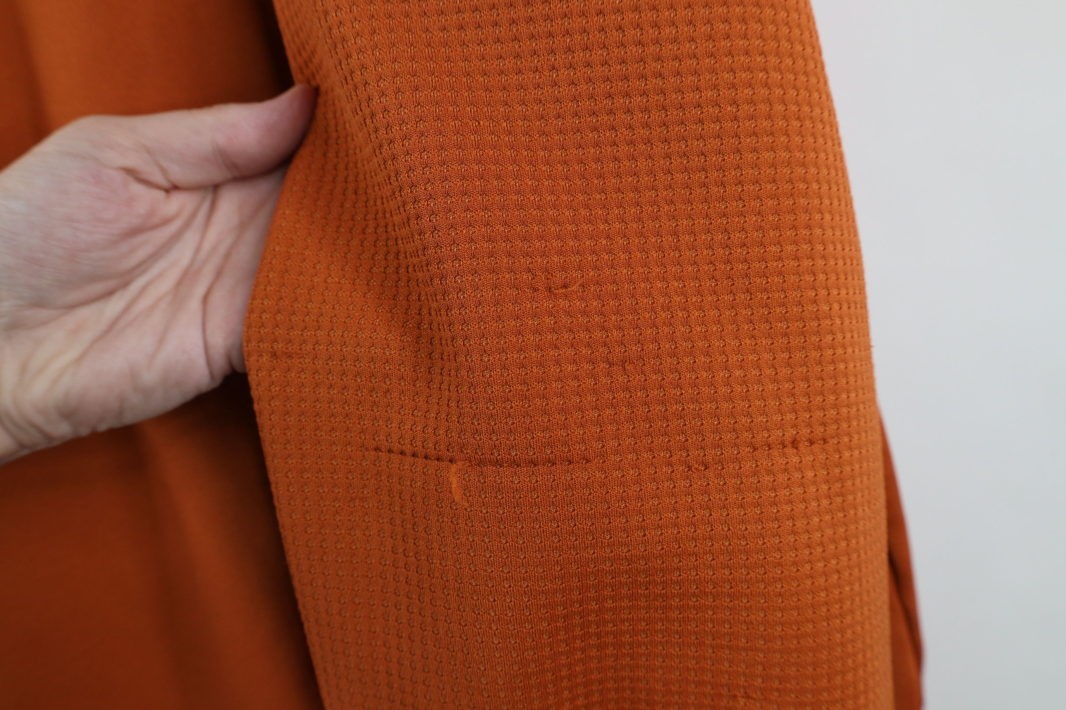 Majestic × Vintage Vintage Majestic Waffle Knit Fleece Lined Sweatshirt Orange Size US XXL / EU 58 / 5 - 8 Thumbnail