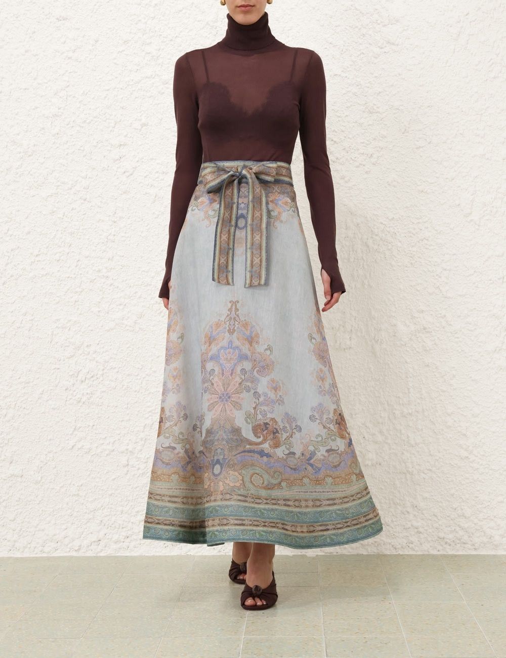 Zimmermann oc11z0825 Eden Maxi Skirt in Multicolor Size 32" / US 10 / IT 46 - 7 Thumbnail