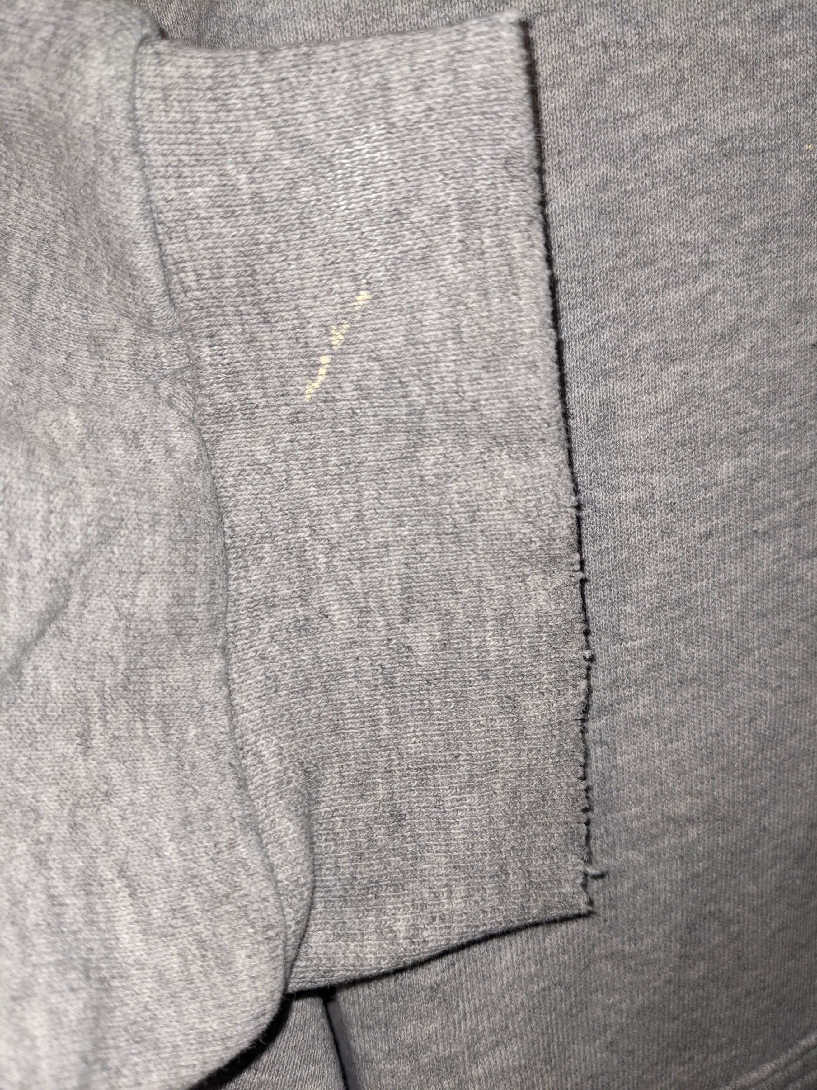 Nike × Vintage Vintage 90s Nike Center Swoosh Essential Gray Large Hoodie Size US L / EU 52-54 / 3 - 5 Thumbnail