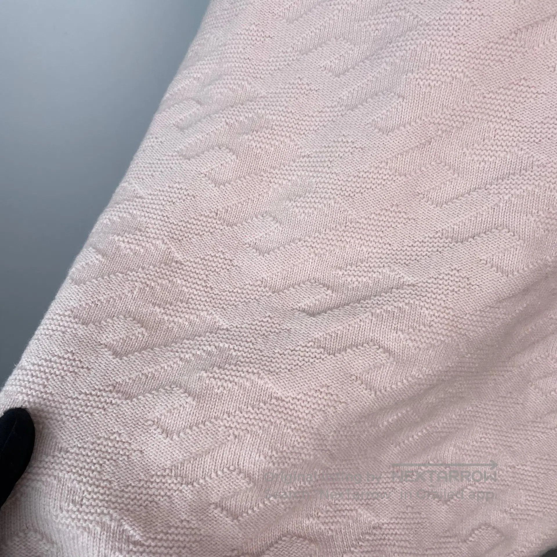 Hermes Hermes Pink H Relief Full Print Wool Knit Sweater| Size XS / US 0-2 / IT 36-38 - 8 Thumbnail
