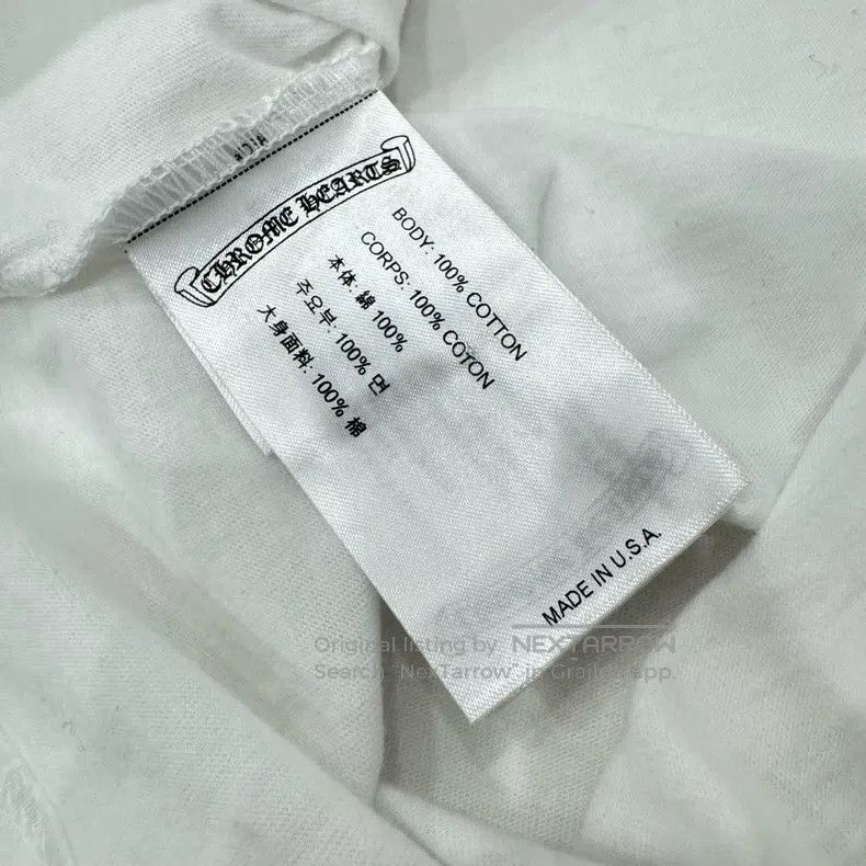 Chrome Hearts CHROME HEARTS Size S White and red rolling stones with long Size US S / EU 44-46 / 1 - 3 Thumbnail