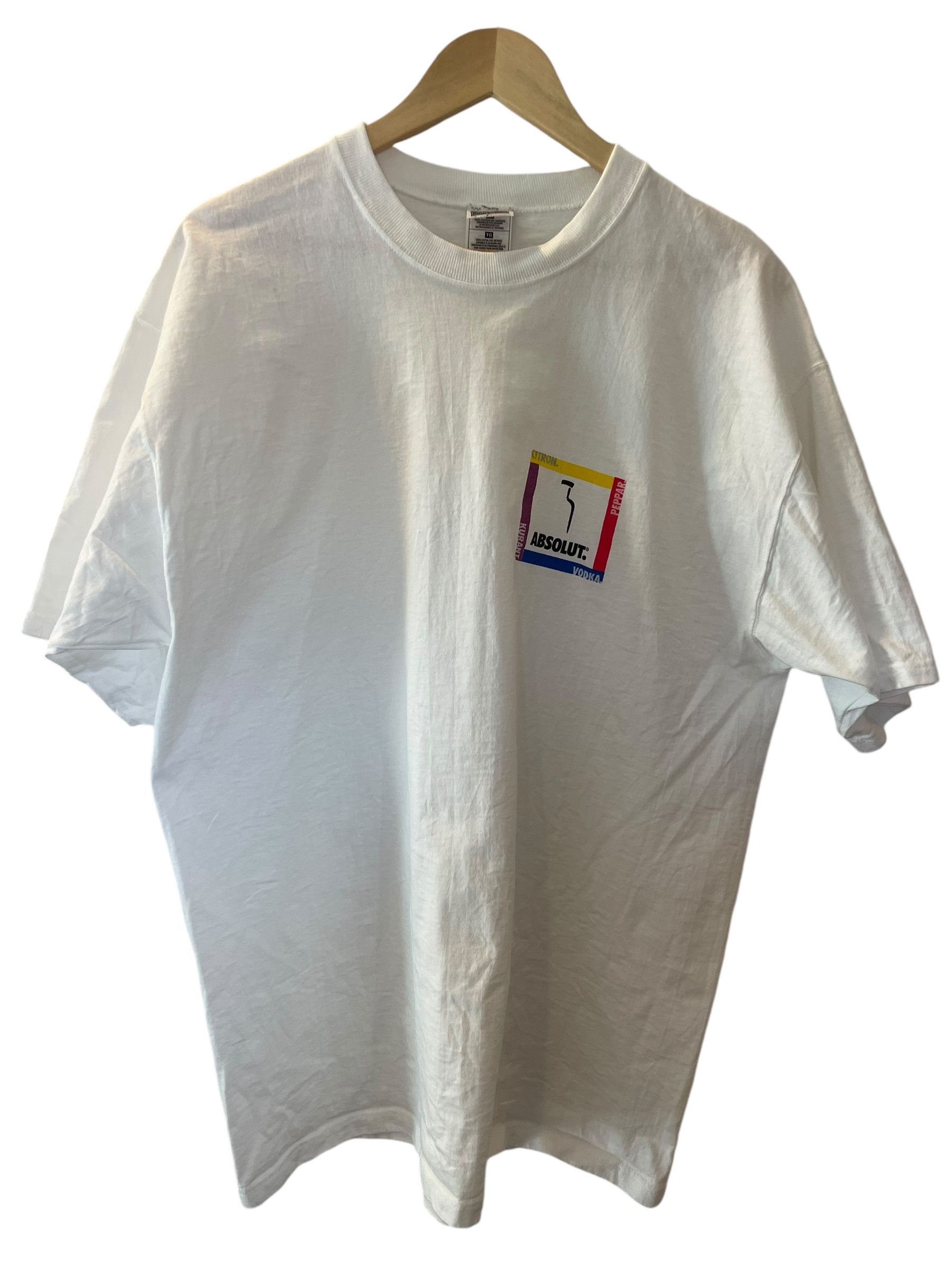 Fruit Of The Loom Vintage 90s Absolut Vodka Promo T-Shirt Size US XL / EU 56 / 4 - 1 Thumbnail