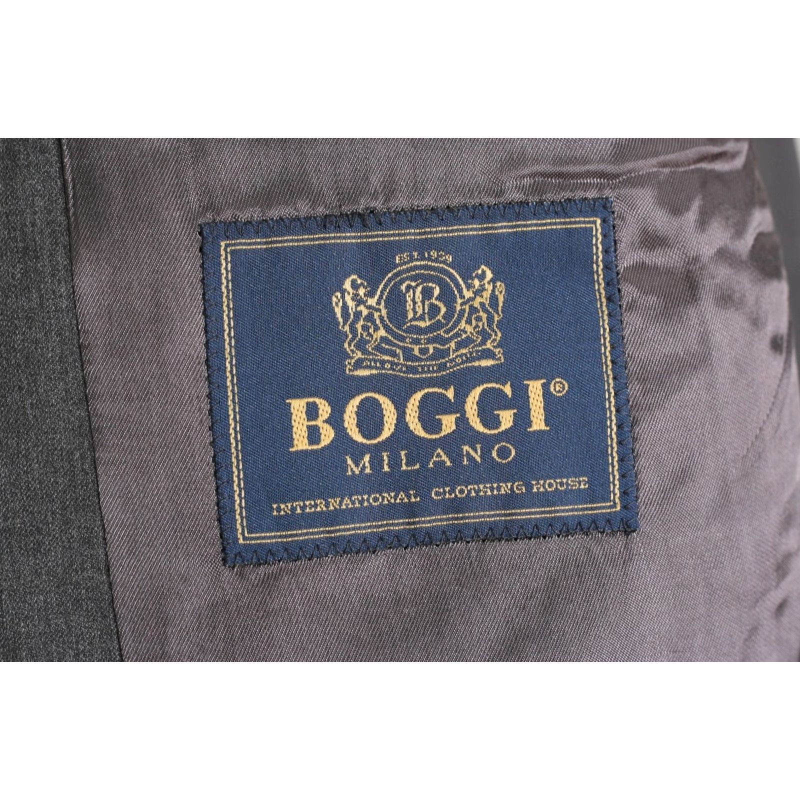 Vintage BOGGI Milano Super 120s Wool Blazer Jacket Men Size 54 Grey Formal Casual MJ5664 Size 54R - 4 Thumbnail