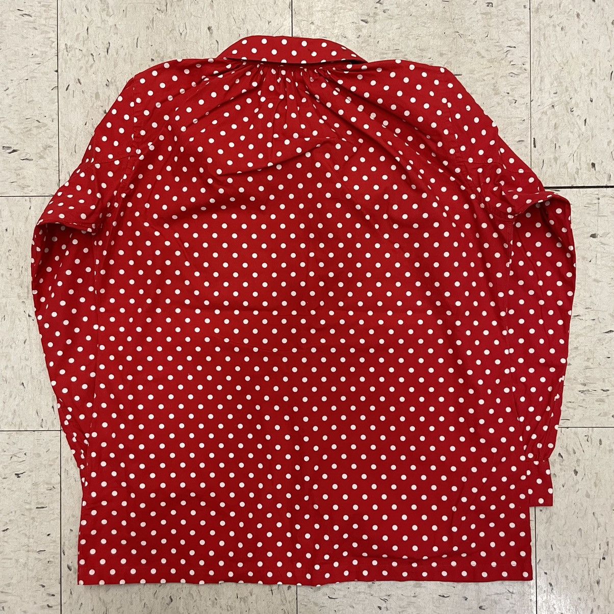 Comme des Garcons SHIRT Polka Dot Print Button Up Collar Cotton Size L / US 10 / IT 46 - 8 Thumbnail