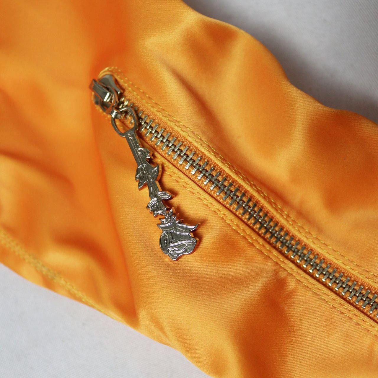 Poster Girl Poster Girl Orange Satin Gold Chain Over the Knee Sock Boots Size US 7 / IT 37 - 8 Thumbnail