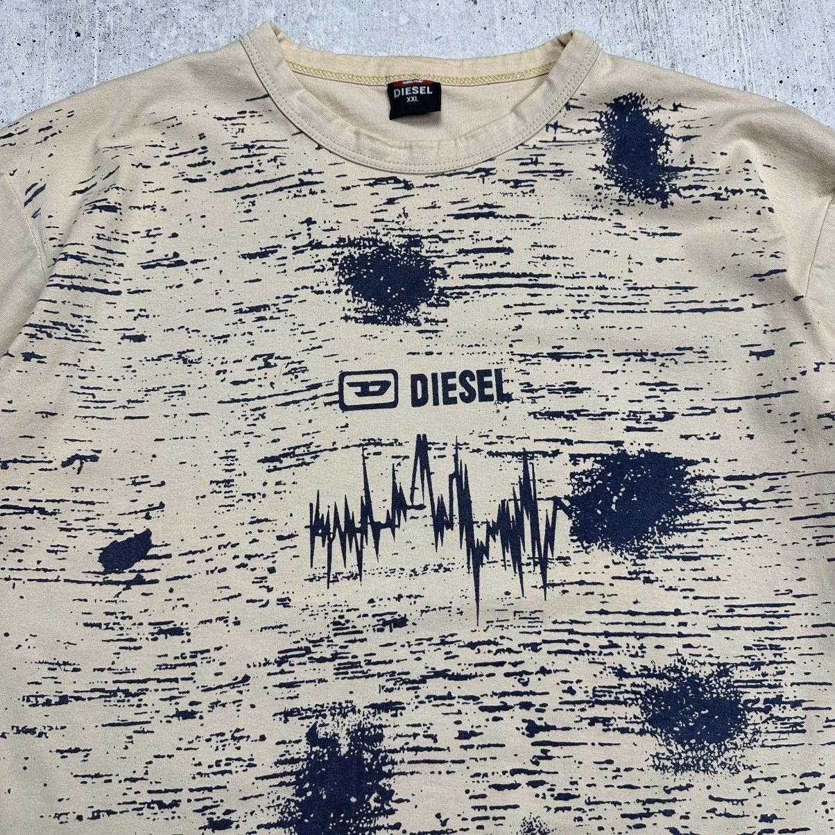 Diesel × Vintage Japan Diesel Printed Vintage Tee T Shirt Y2K Rick Owens Vibe Size US XL / EU 56 / 4 - 3 Thumbnail